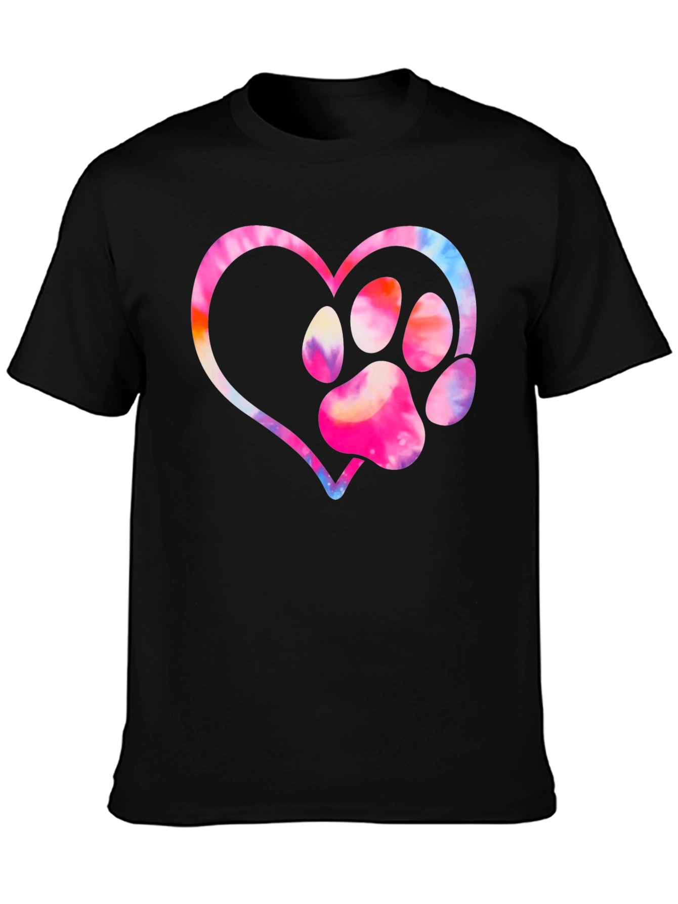 Paw Print Heart Graphic Tee