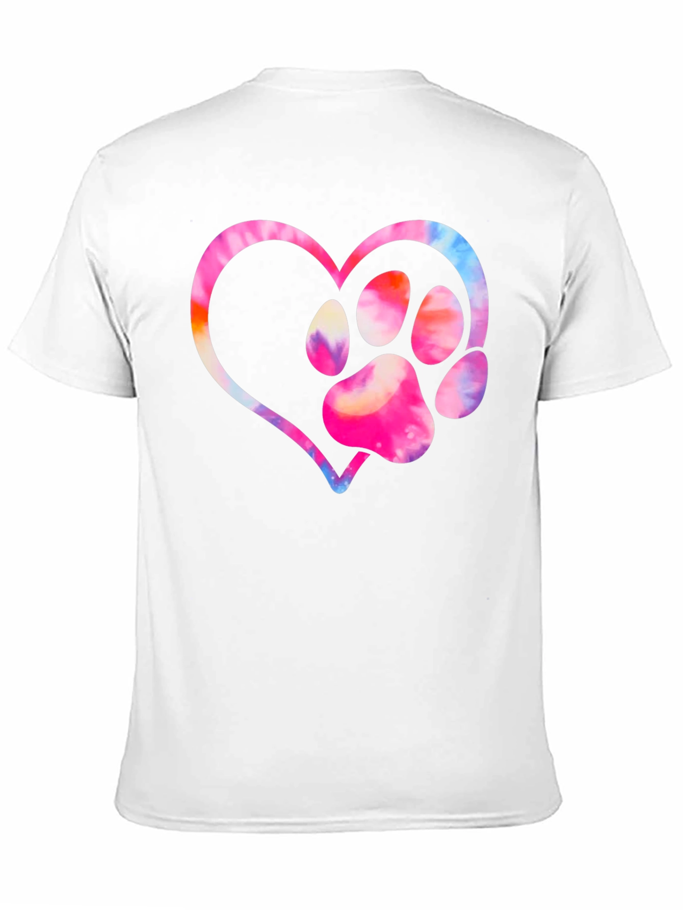 Paw Print Heart Graphic Tee