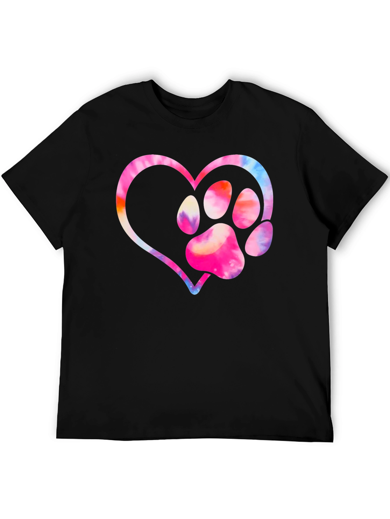 Paw Print Heart Graphic Tee
