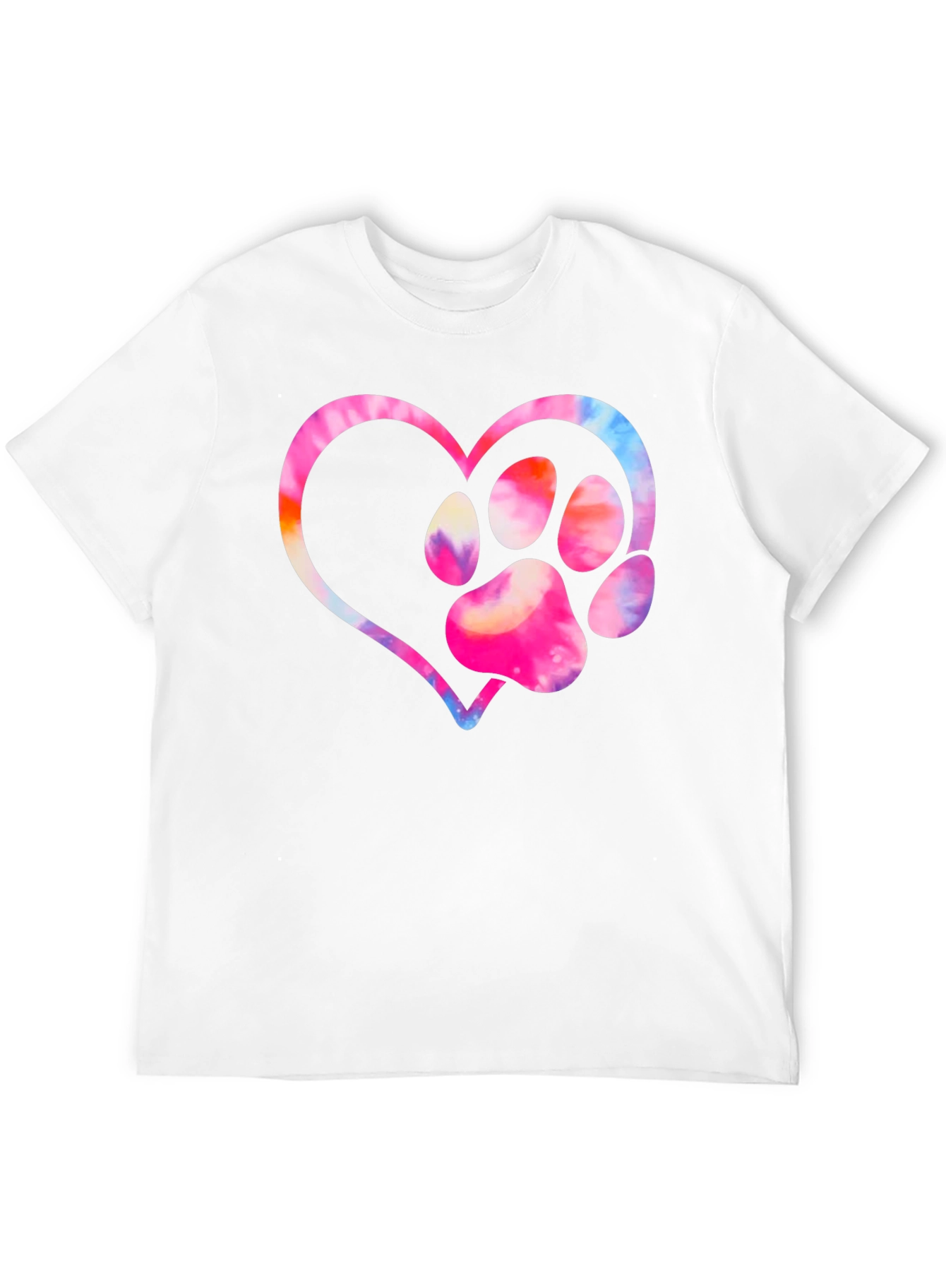 Paw Print Heart Graphic Tee