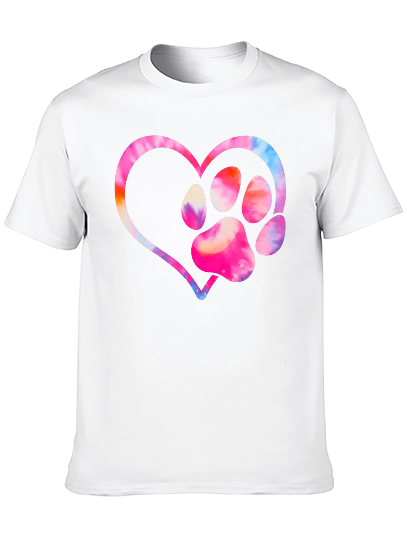 Paw Print Heart Graphic Tee
