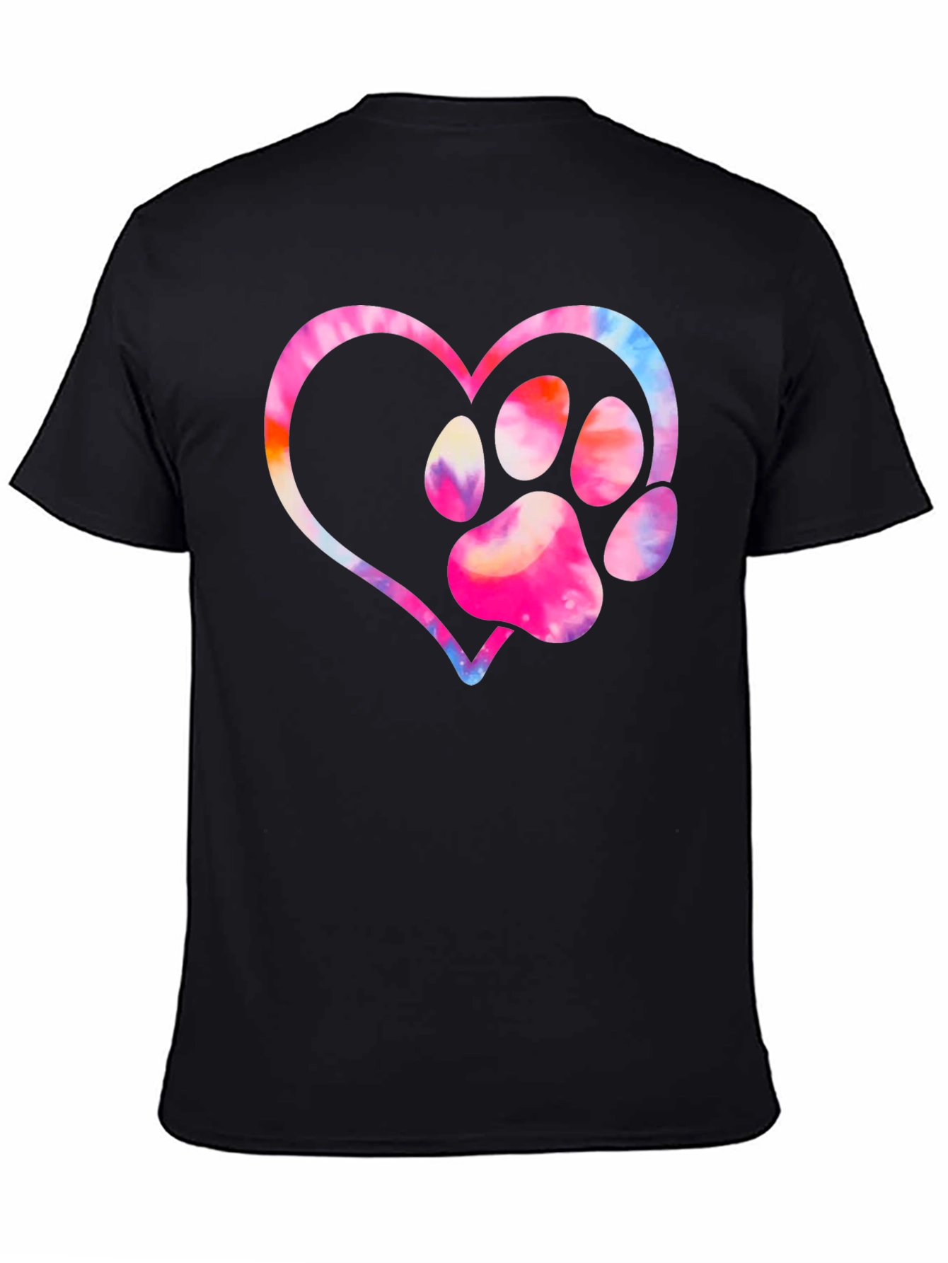 Paw Print Heart Graphic Tee