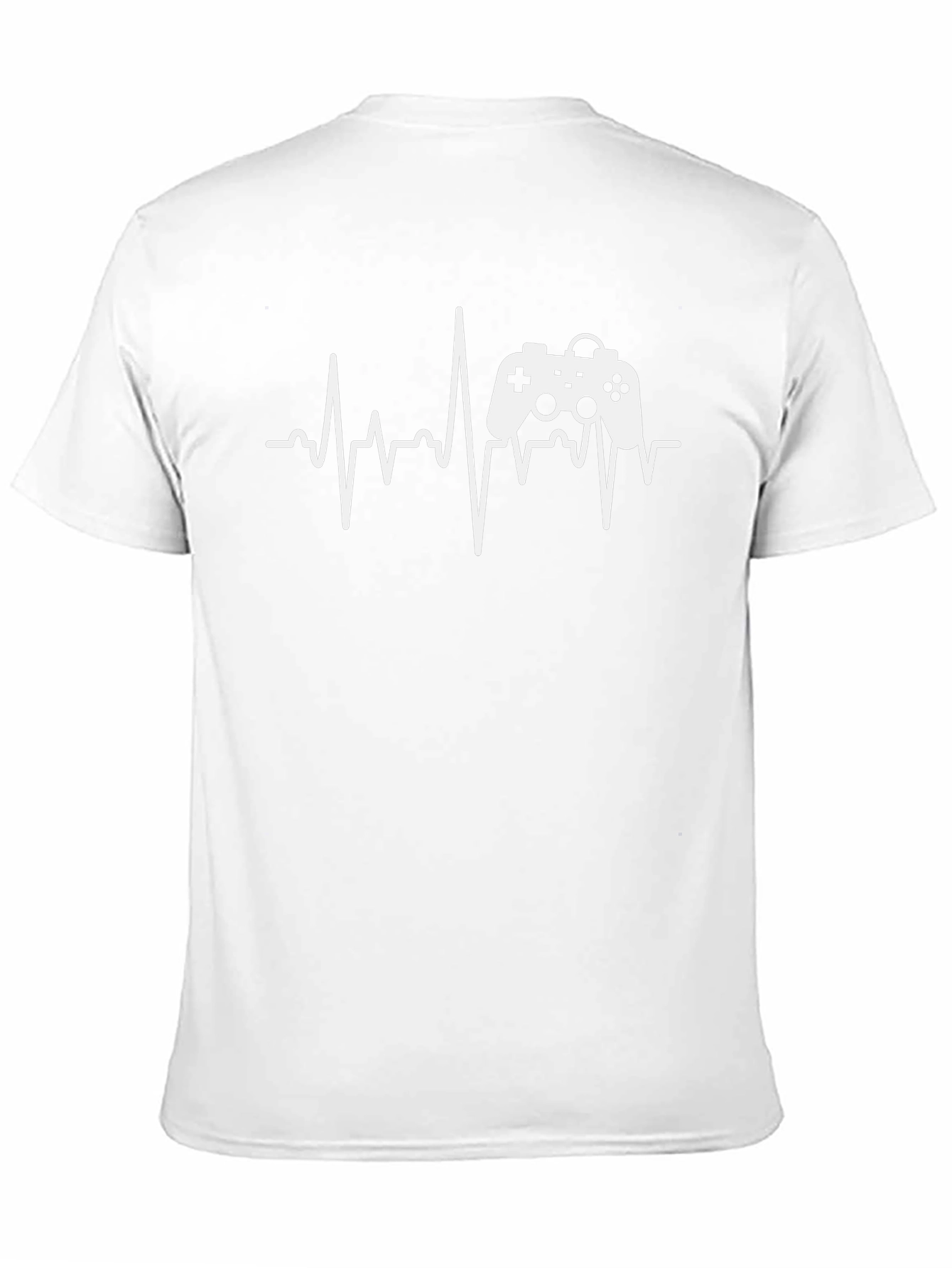 Gamer Heartbeat T-Shirt - Gaming Pulse Design