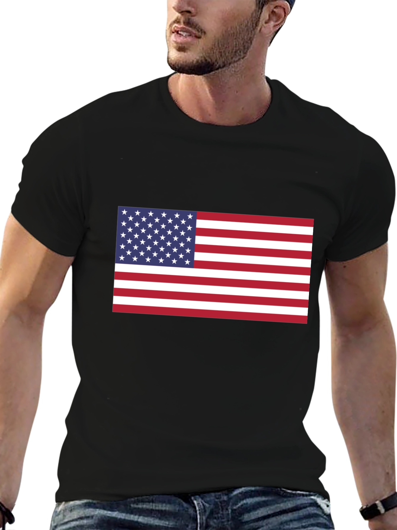 USA Flag Graphic Tee - Patriotic Pride