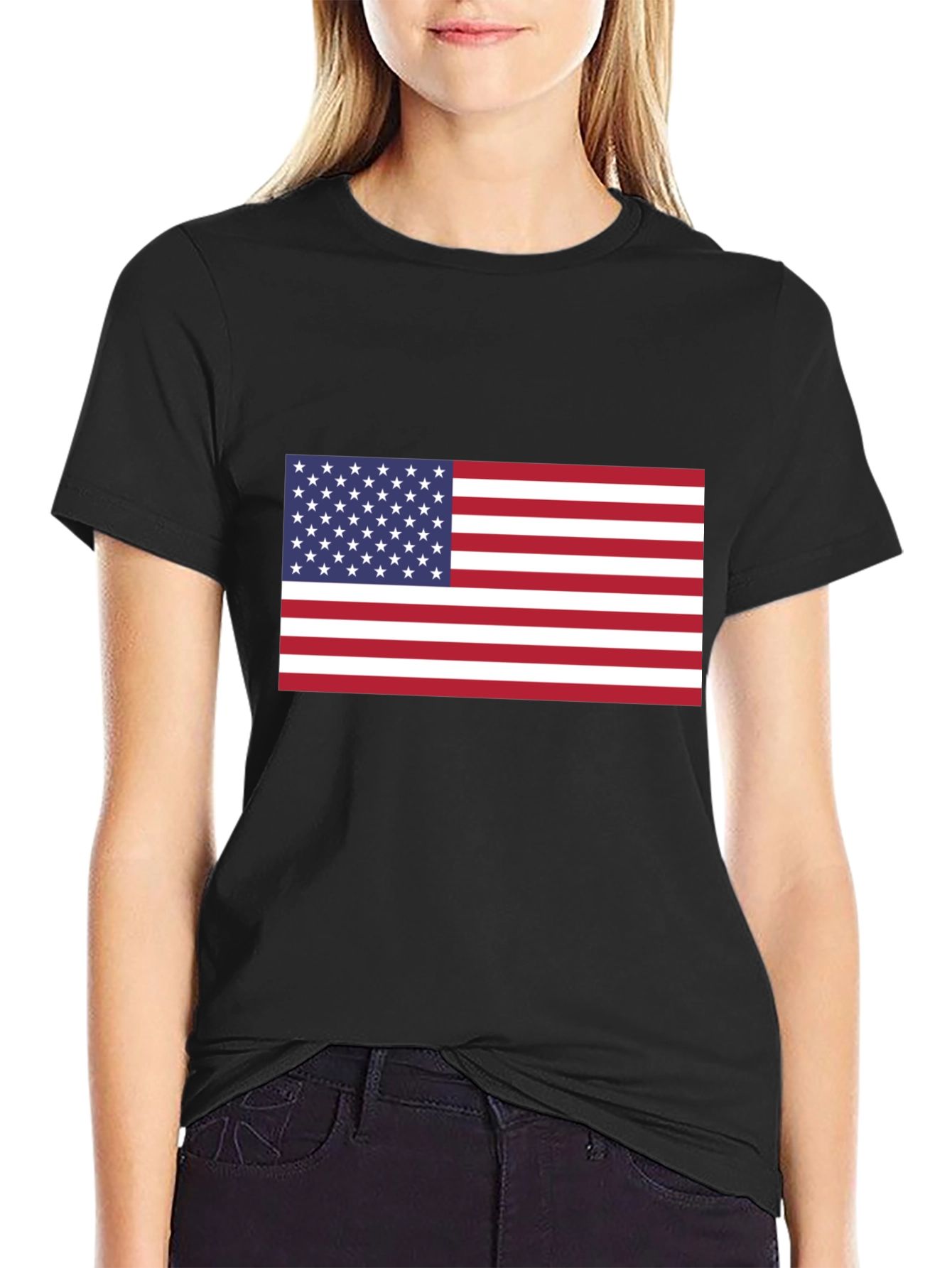 USA Flag Graphic Tee - Patriotic Pride