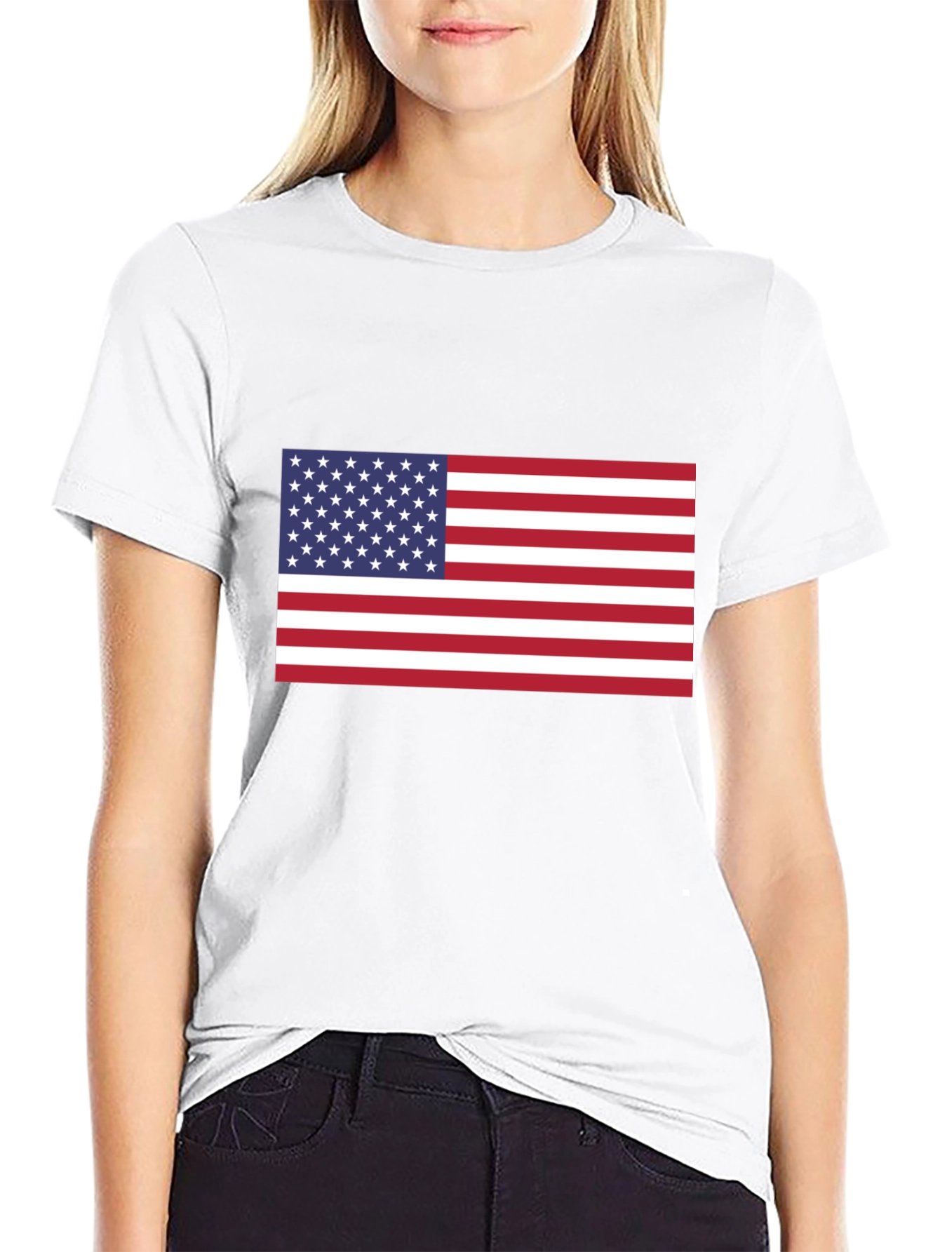 USA Flag Graphic Tee - Patriotic Pride