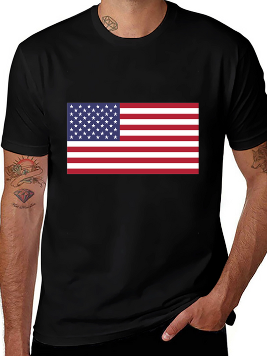 USA Flag Graphic Tee - Patriotic Pride