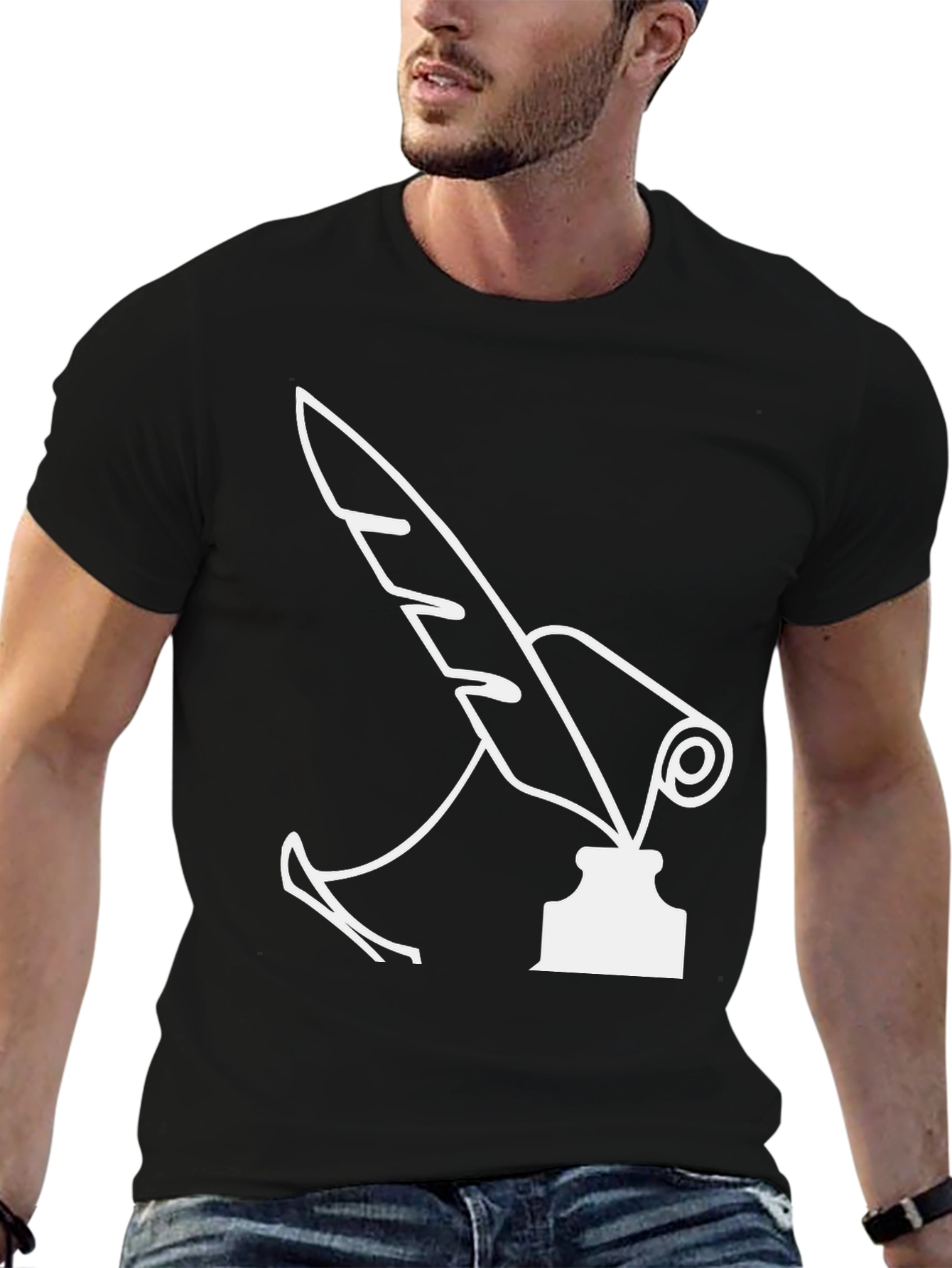 Quill & Inkwell Black Graphic Tee