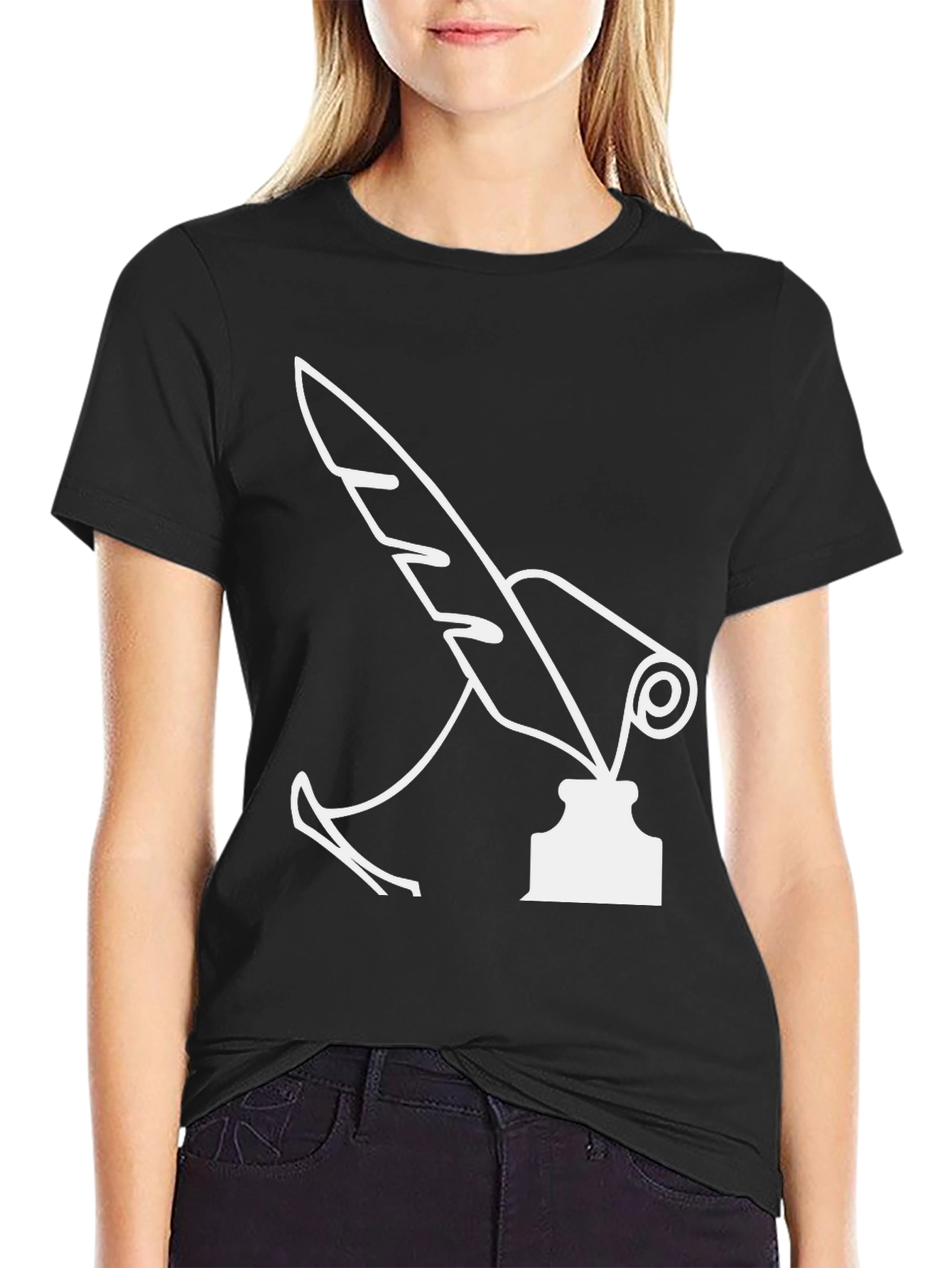 Quill & Inkwell Black Graphic Tee