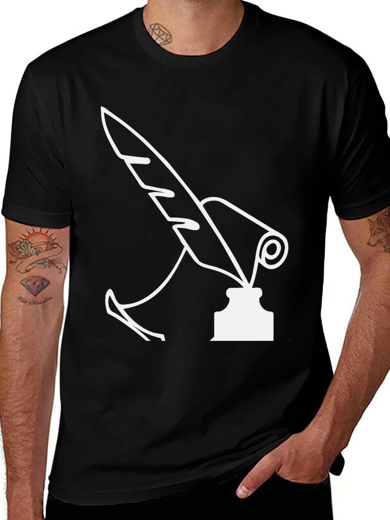 Quill & Inkwell Black Graphic Tee