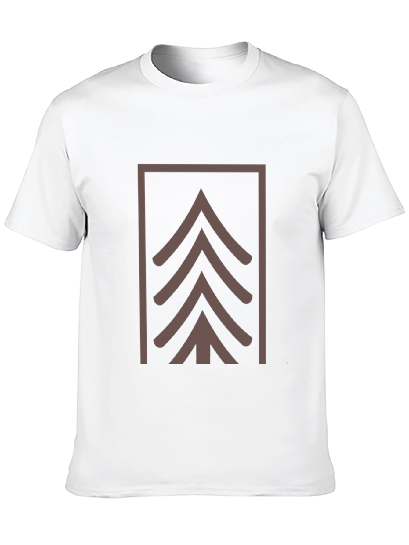 Geometric Tree Graphic Tee - Modern Style