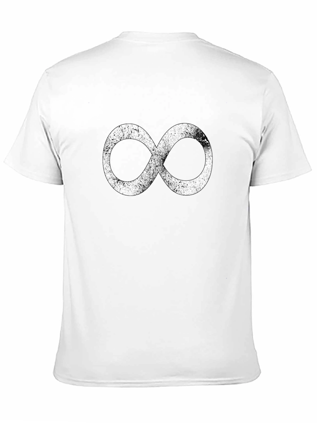 Infinity Symbol Graphic Tee - Casual Black T-Shirt