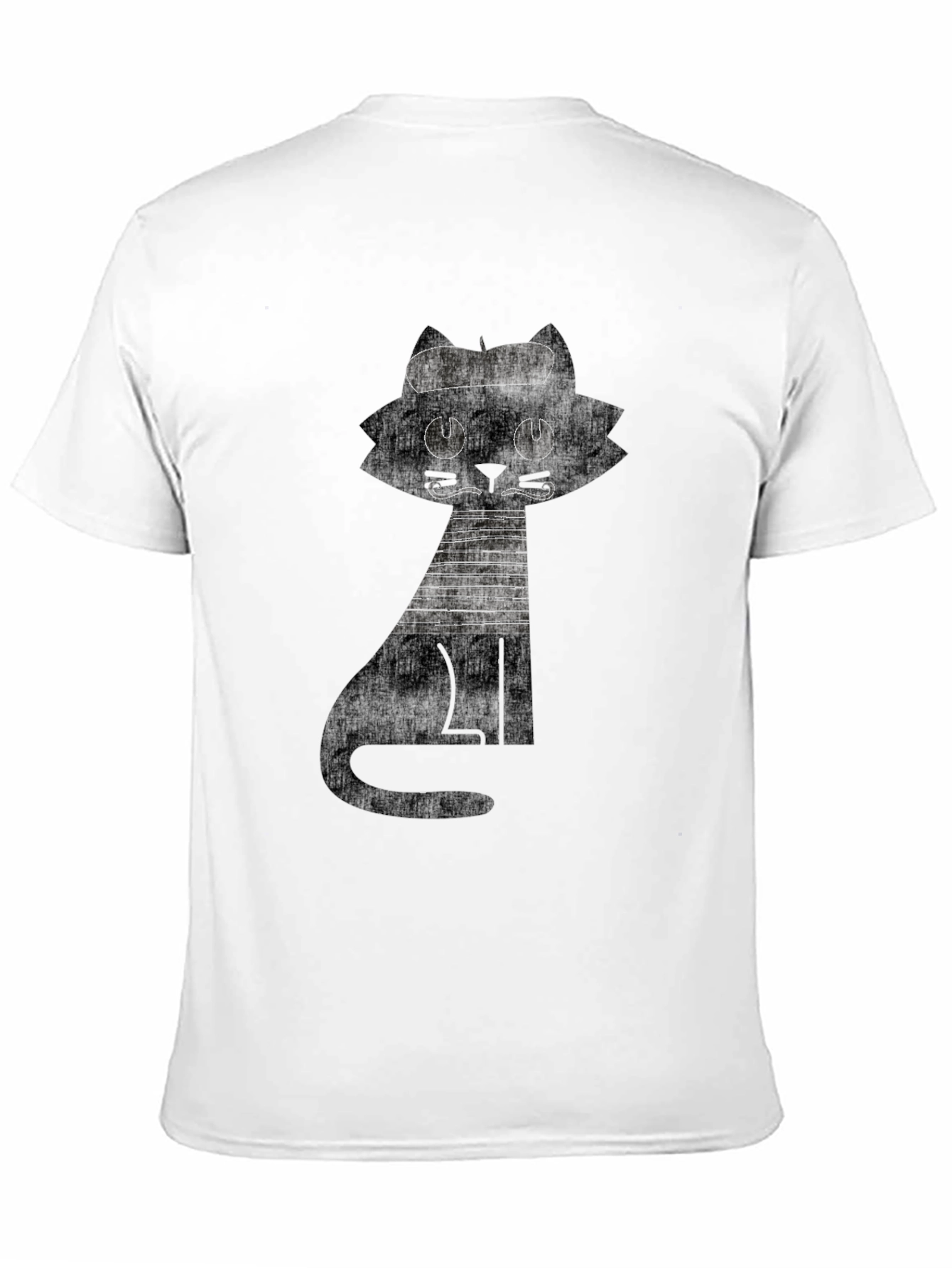 Black Cat Graphic Tee - Unique Design