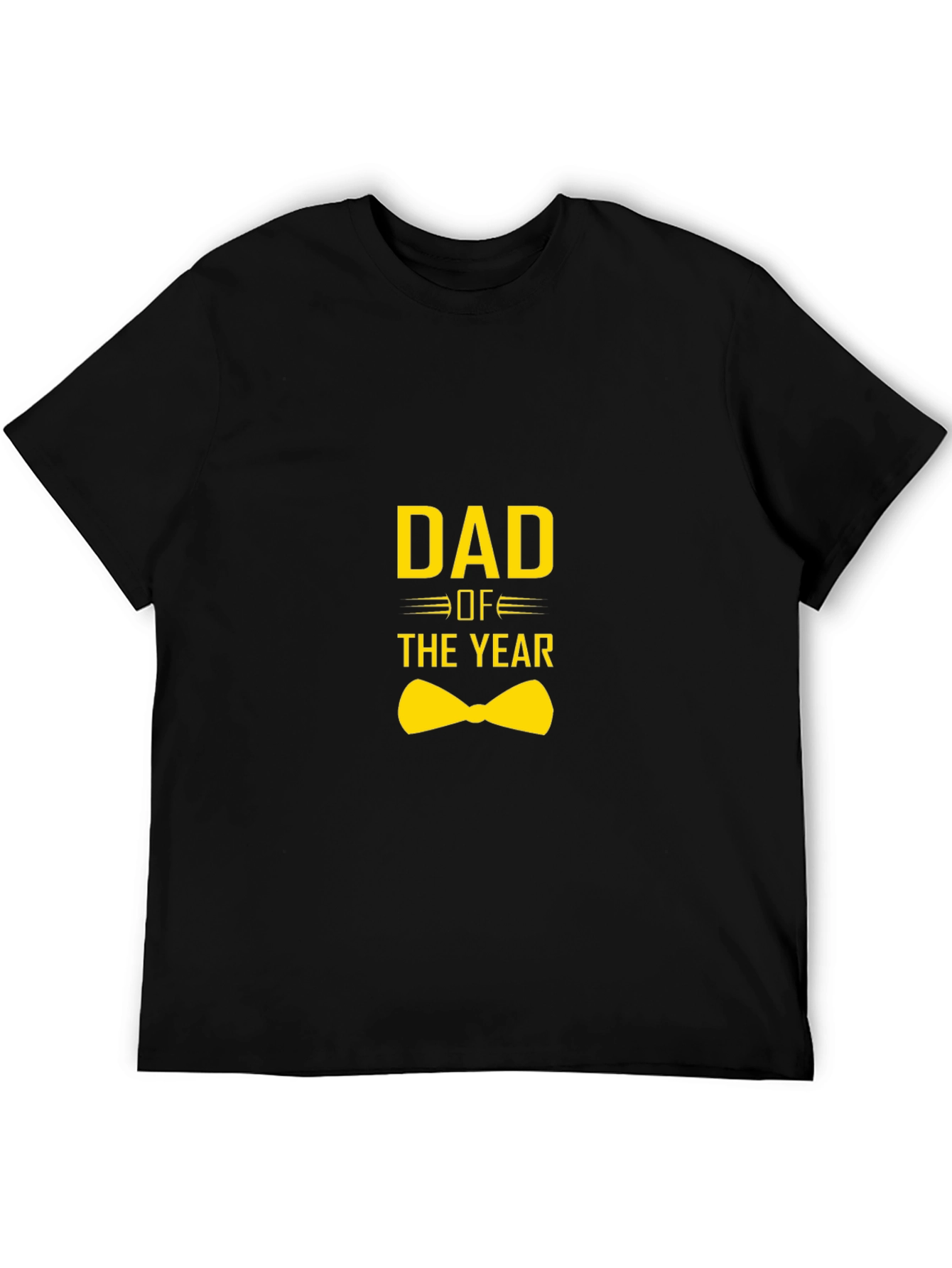 Dad of the Year T-Shirt - Black Graphic Tee