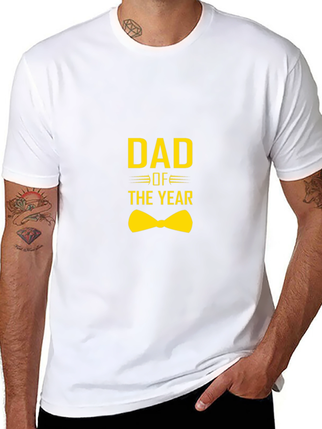 Dad of the Year T-Shirt - Black Graphic Tee