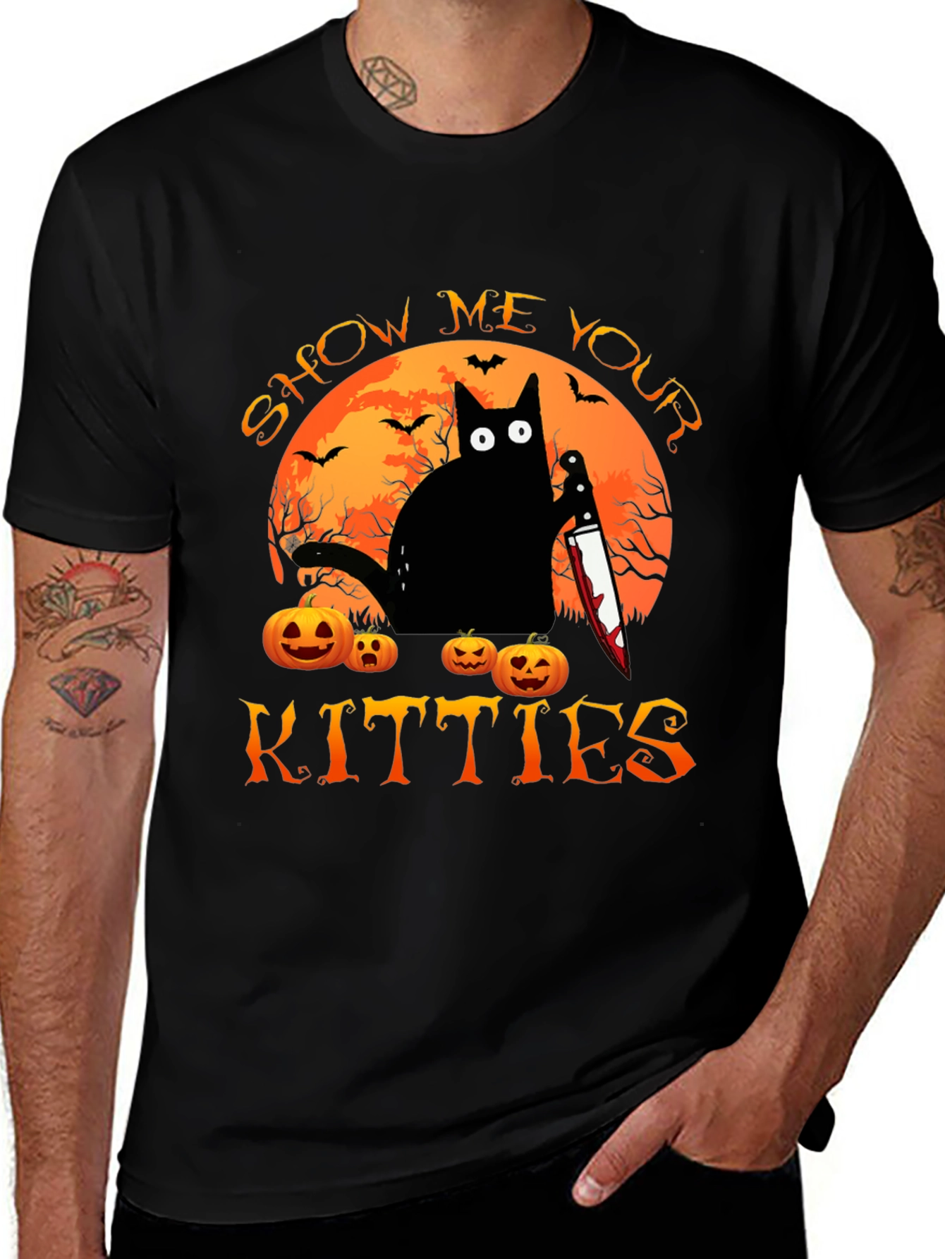 Show Me Your Kitties Halloween T-Shirt