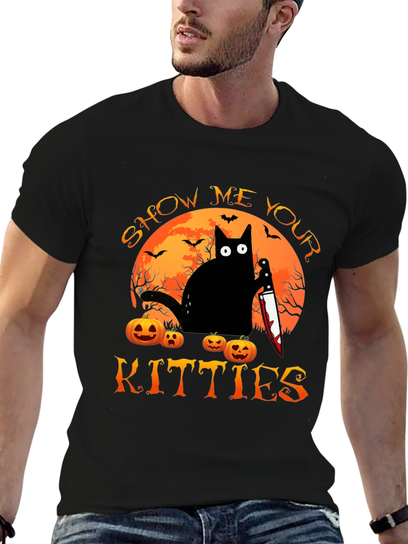 Show Me Your Kitties Halloween T-Shirt