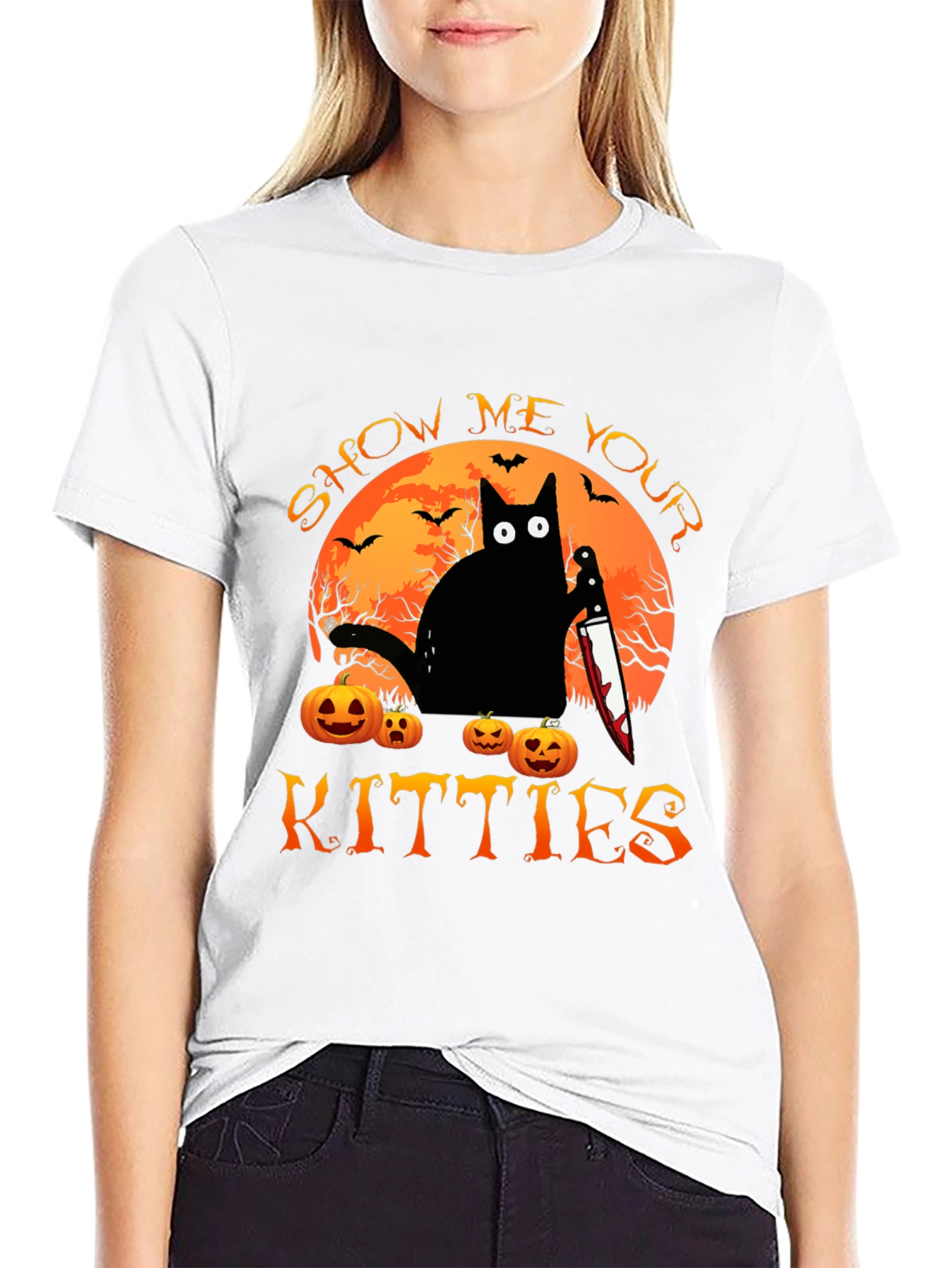 Show Me Your Kitties Halloween T-Shirt