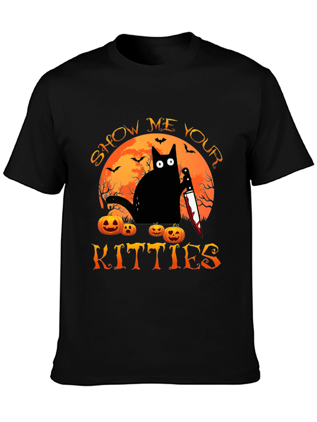 Show Me Your Kitties Halloween T-Shirt
