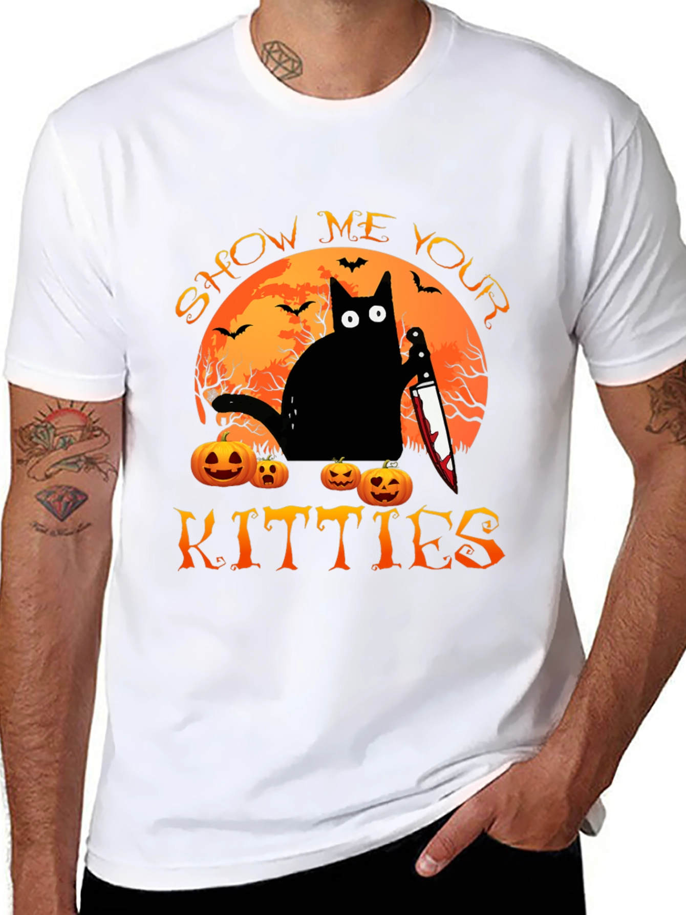 Show Me Your Kitties Halloween T-Shirt