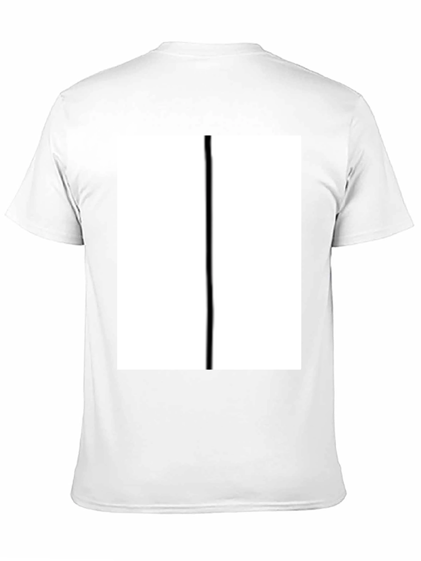 Modern Black T-Shirt with Bold White Graphic