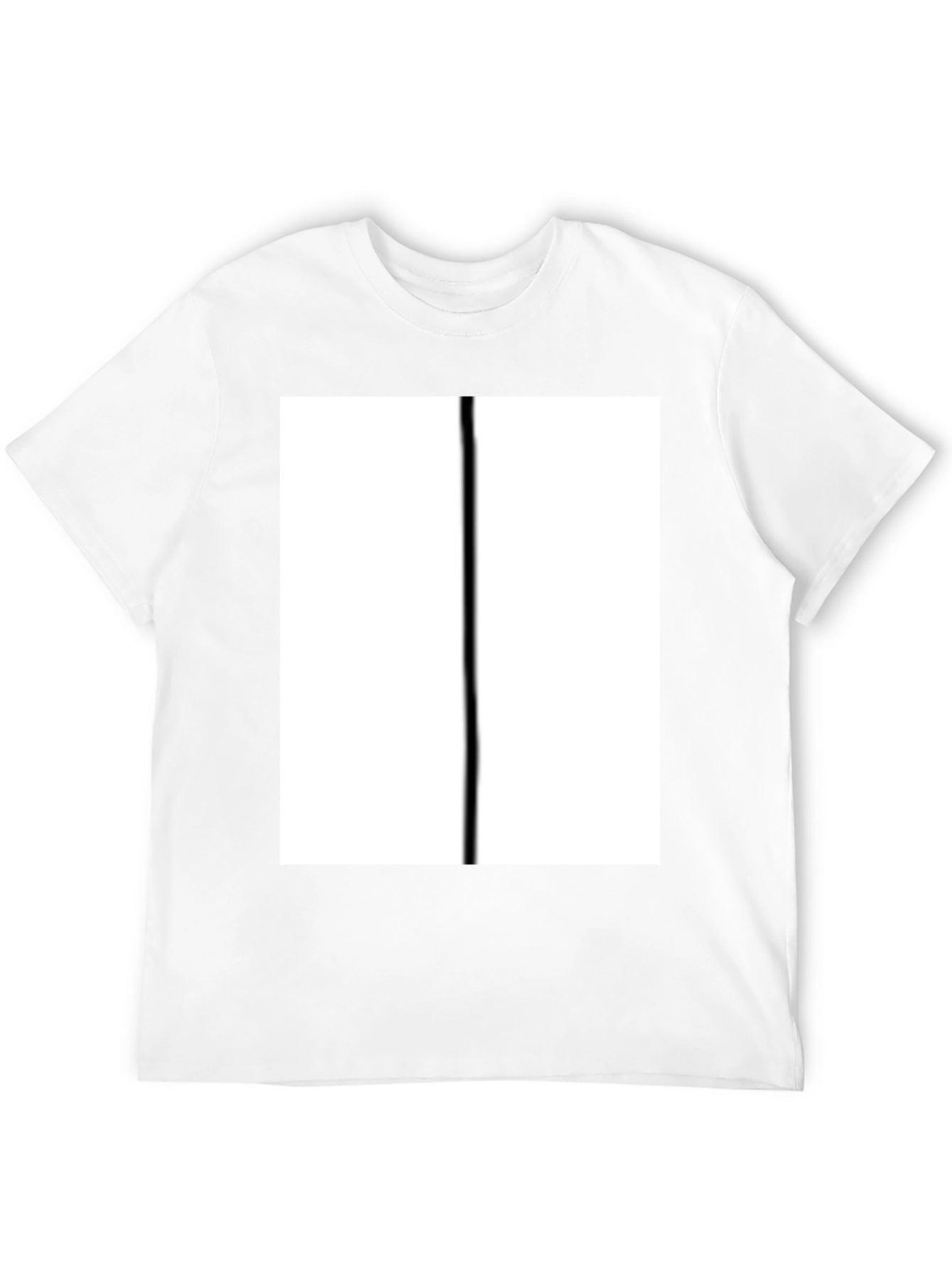 Modern Black T-Shirt with Bold White Graphic