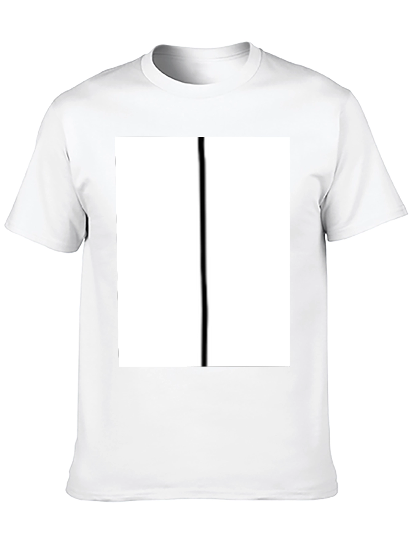Modern Black T-Shirt with Bold White Graphic