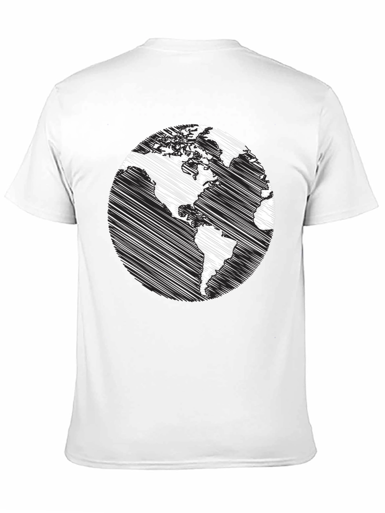 Earth Sketch Graphic Tee - Black