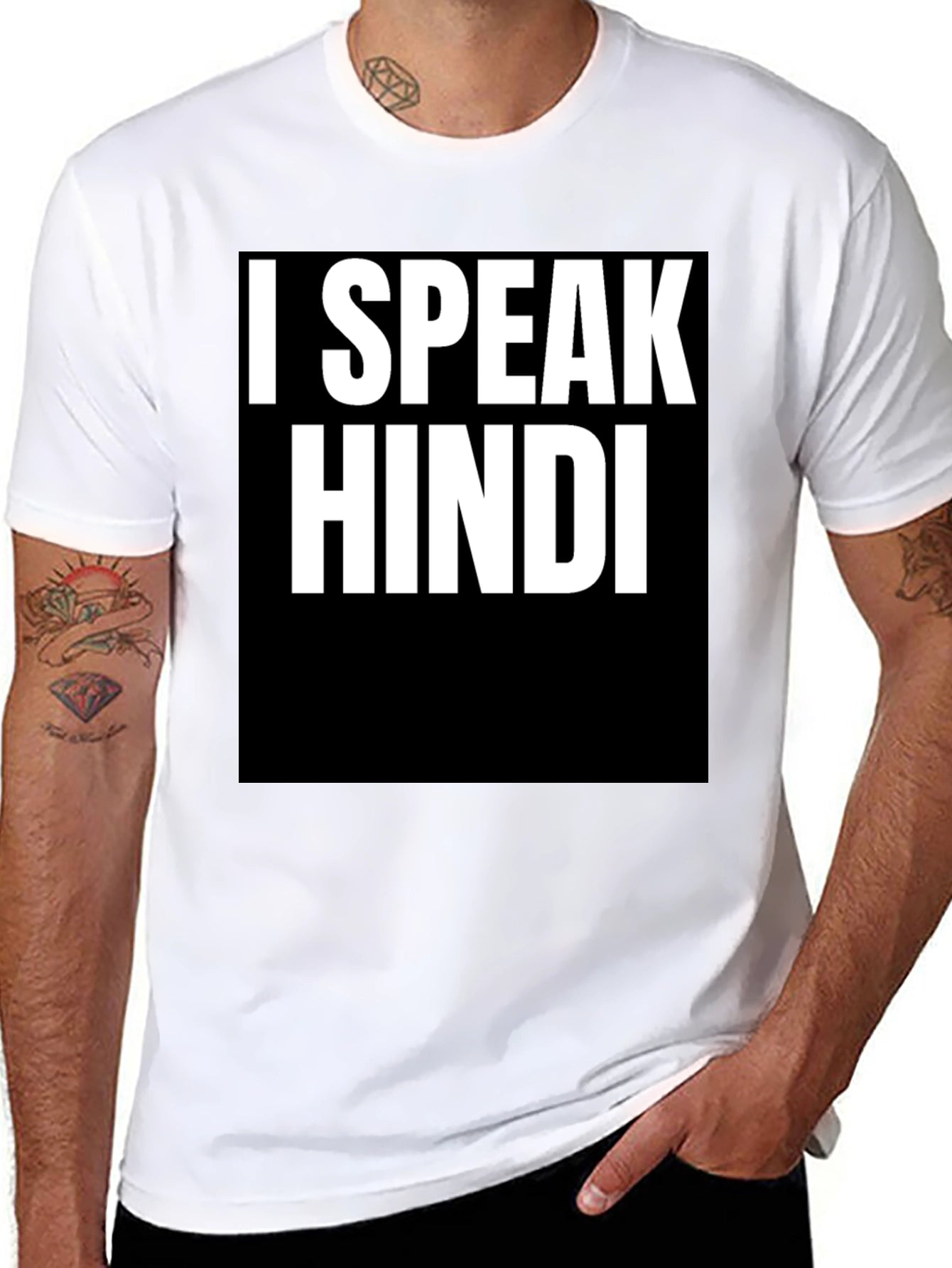 I Speak Hindi T-Shirt - Bold Statement Tee