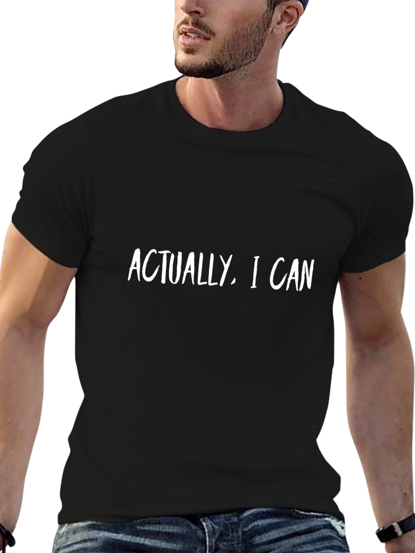Actually I Can - Mens Graphic T-Shirt