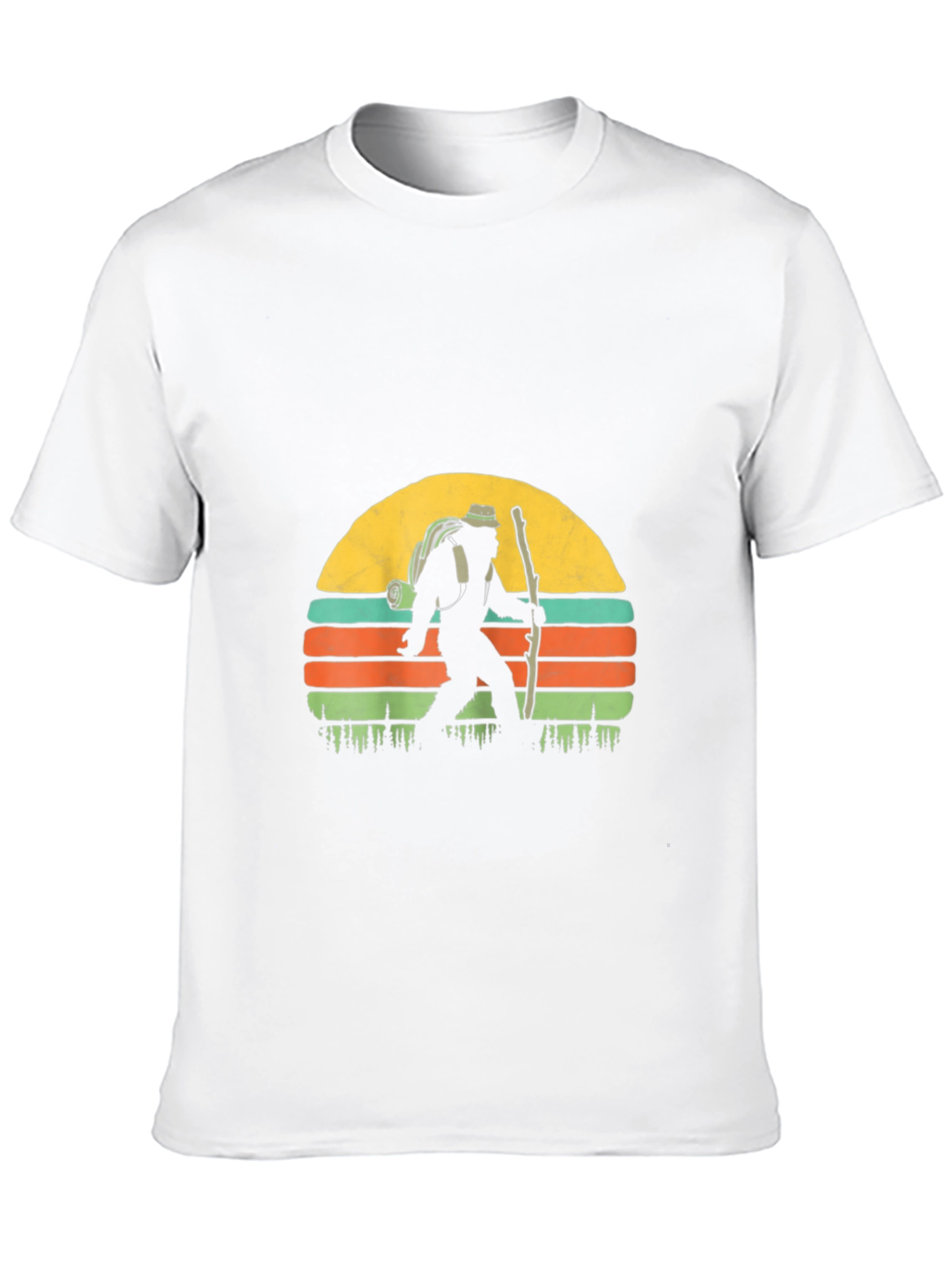 Bigfoot Hiking Sunset T-Shirt
