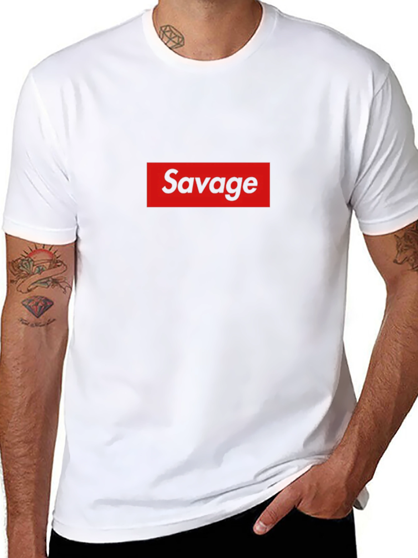 Savage Graphic Print Tee - Bold Streetwear