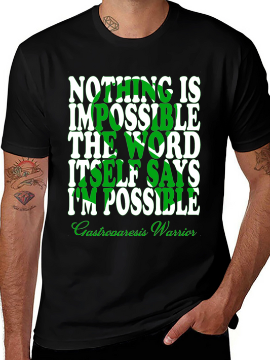 Inspirational Gastroparesis Warrior Graphic T-Shirt