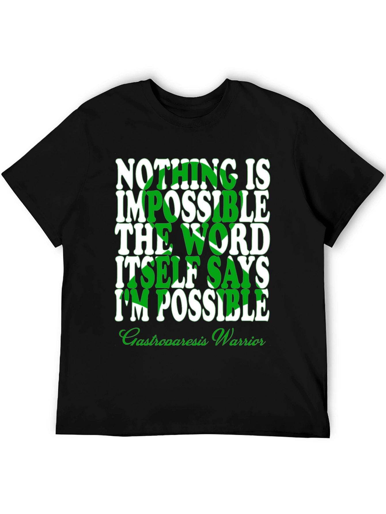 Inspirational Gastroparesis Warrior Graphic T-Shirt
