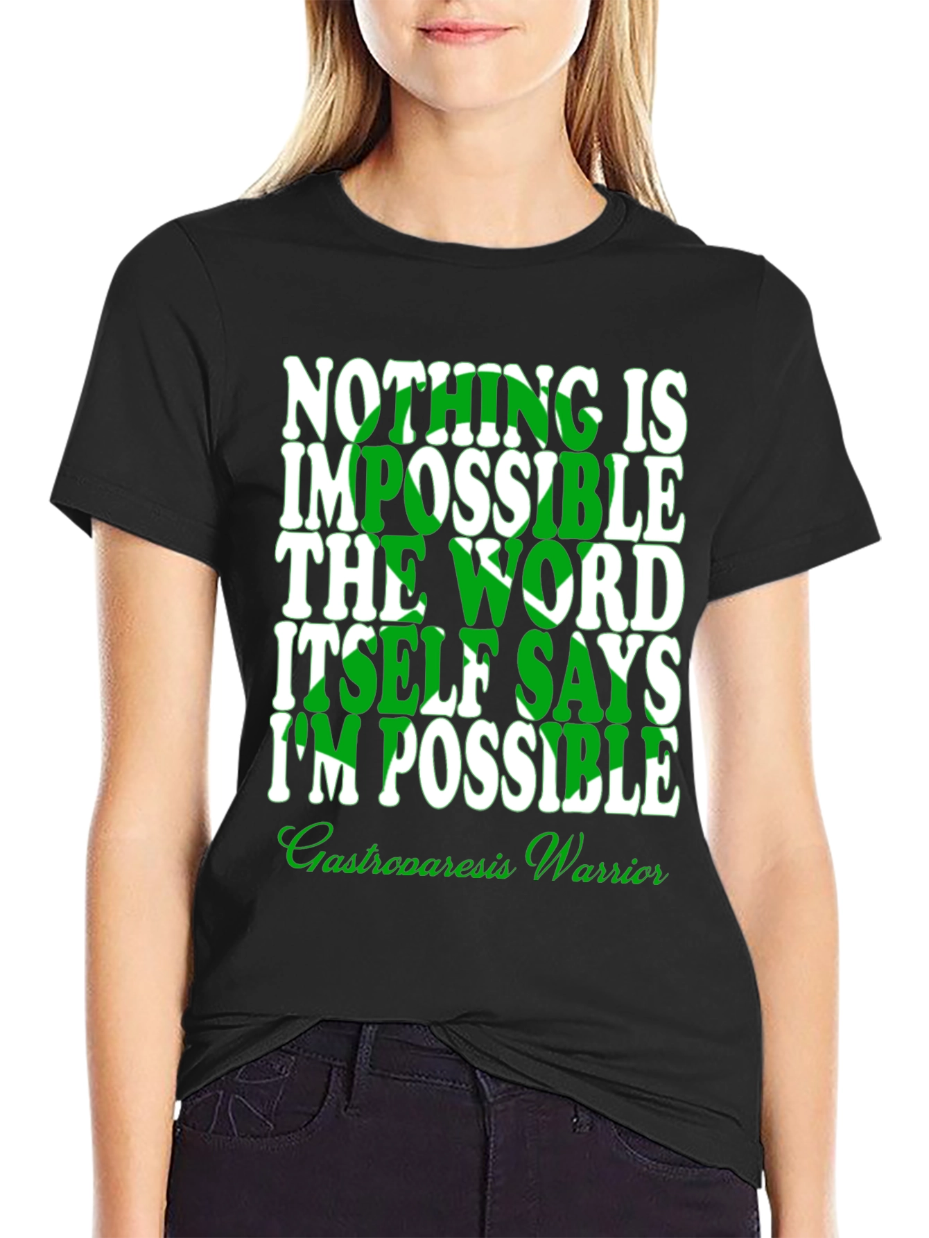 Inspirational Gastroparesis Warrior Graphic T-Shirt