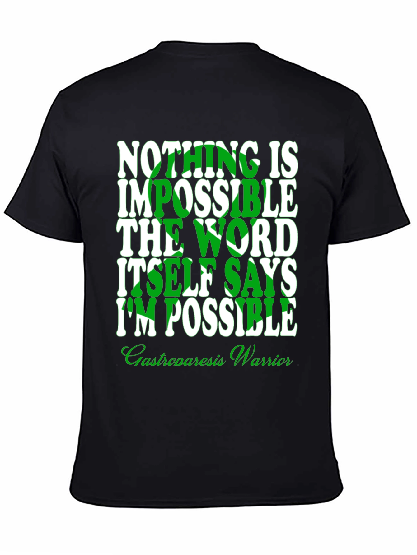 Inspirational Gastroparesis Warrior Graphic T-Shirt