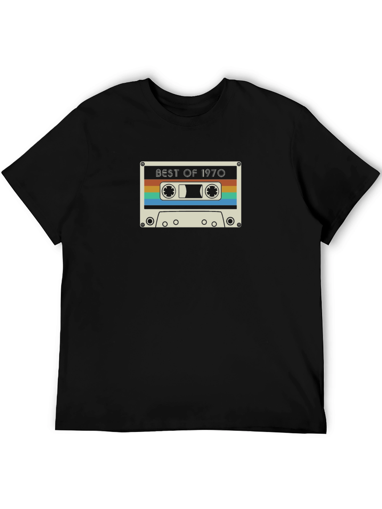 Retro Best of 1970 Cassette Tape Graphic Tee