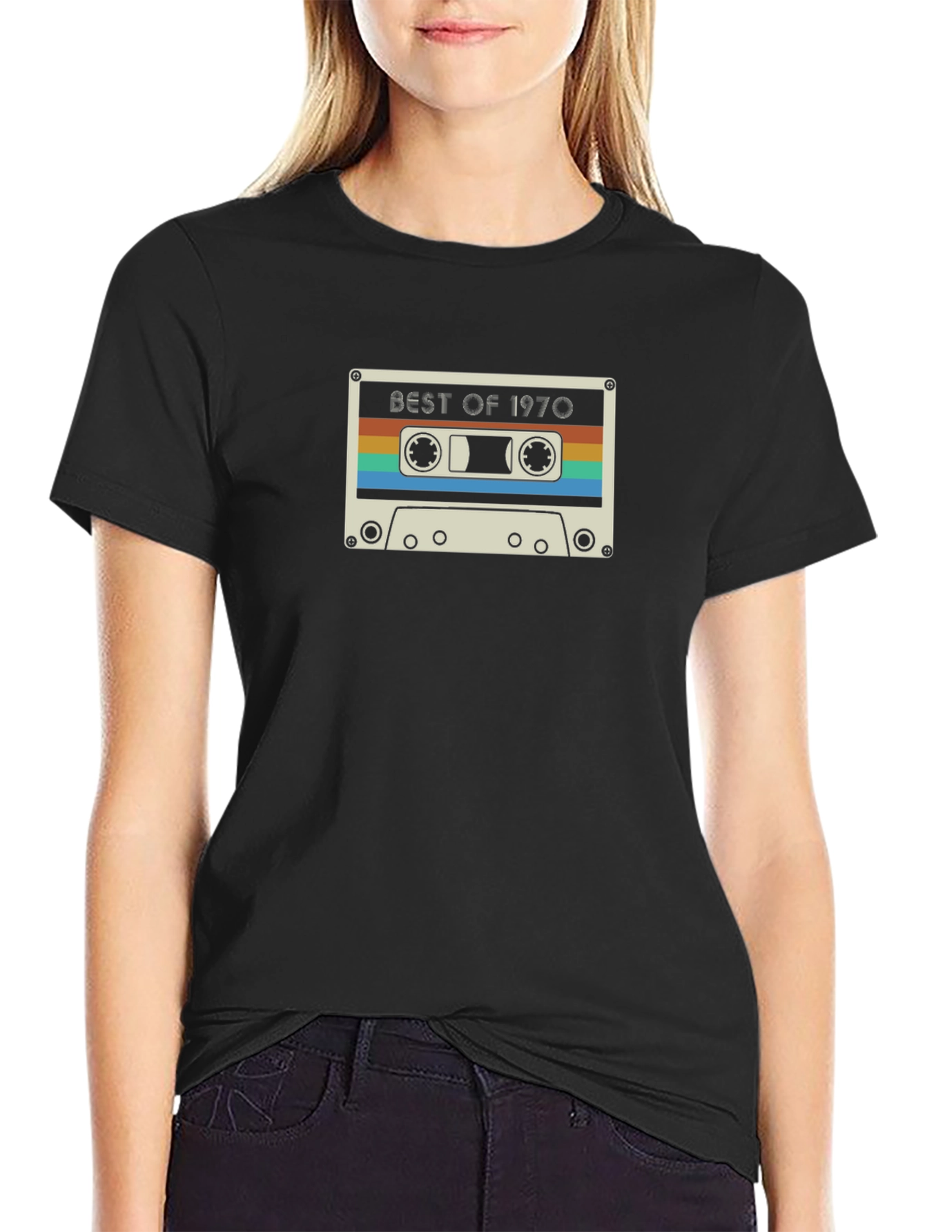 Retro Best of 1970 Cassette Tape Graphic Tee
