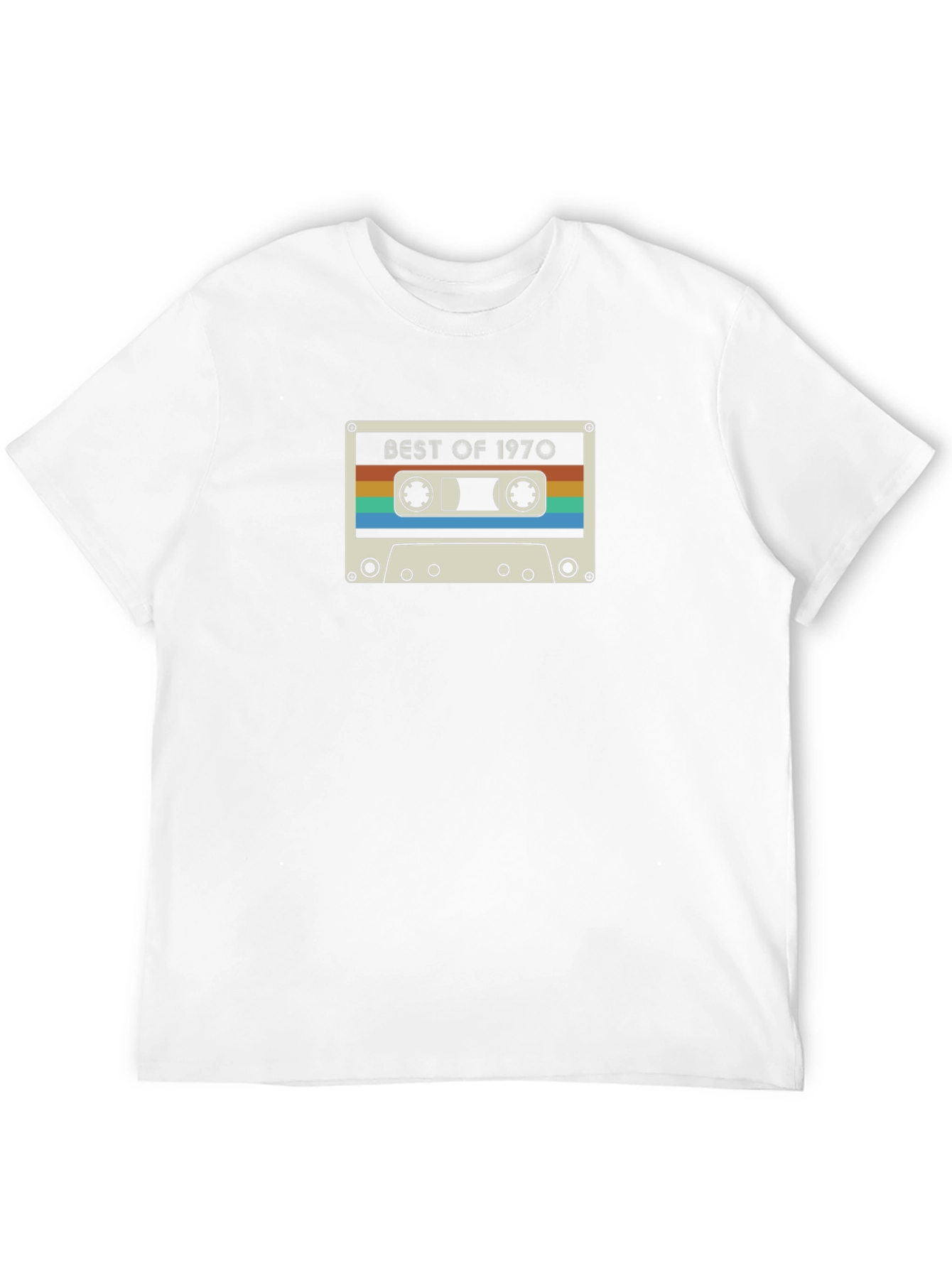 Retro Best of 1970 Cassette Tape Graphic Tee