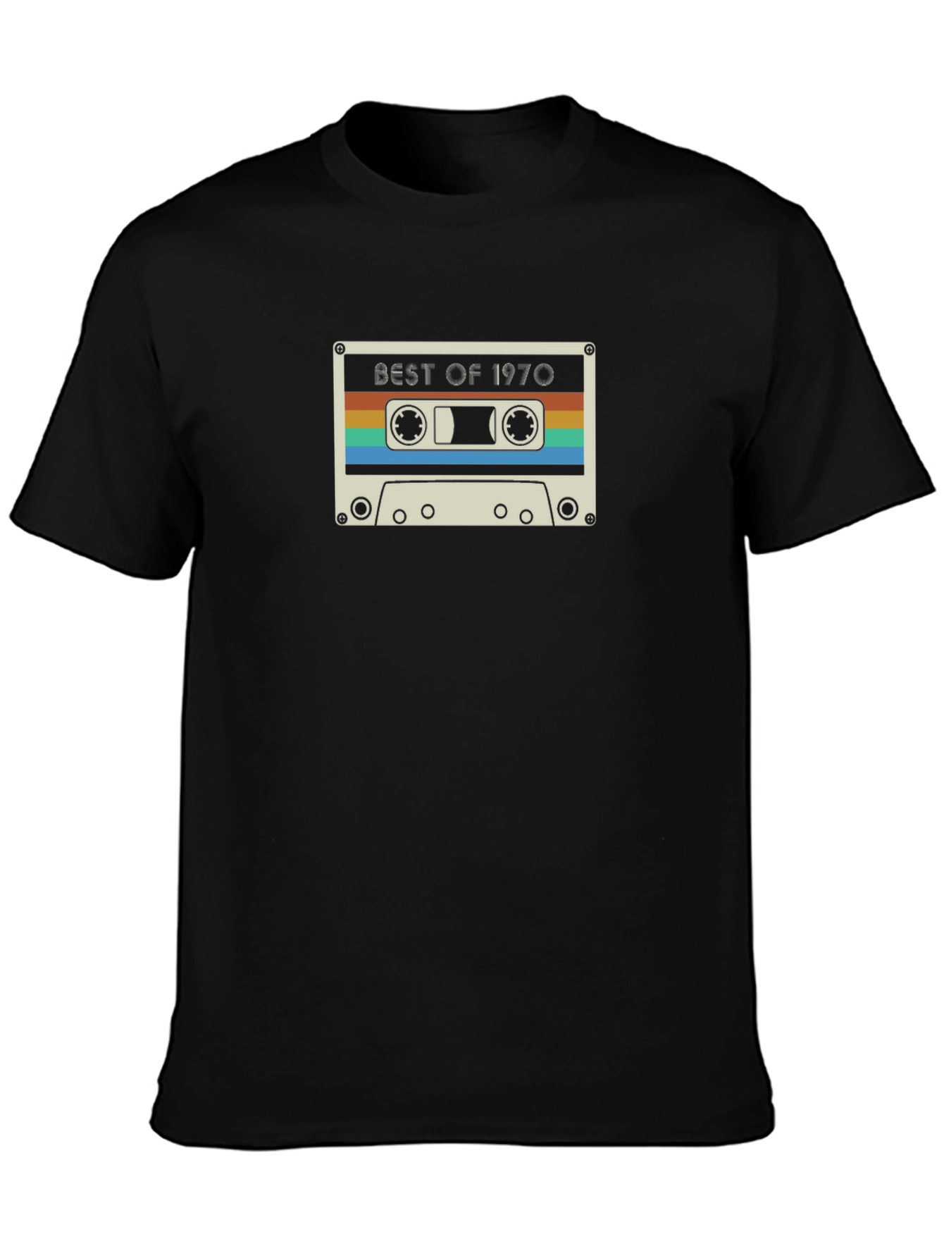 Retro Best of 1970 Cassette Tape Graphic Tee