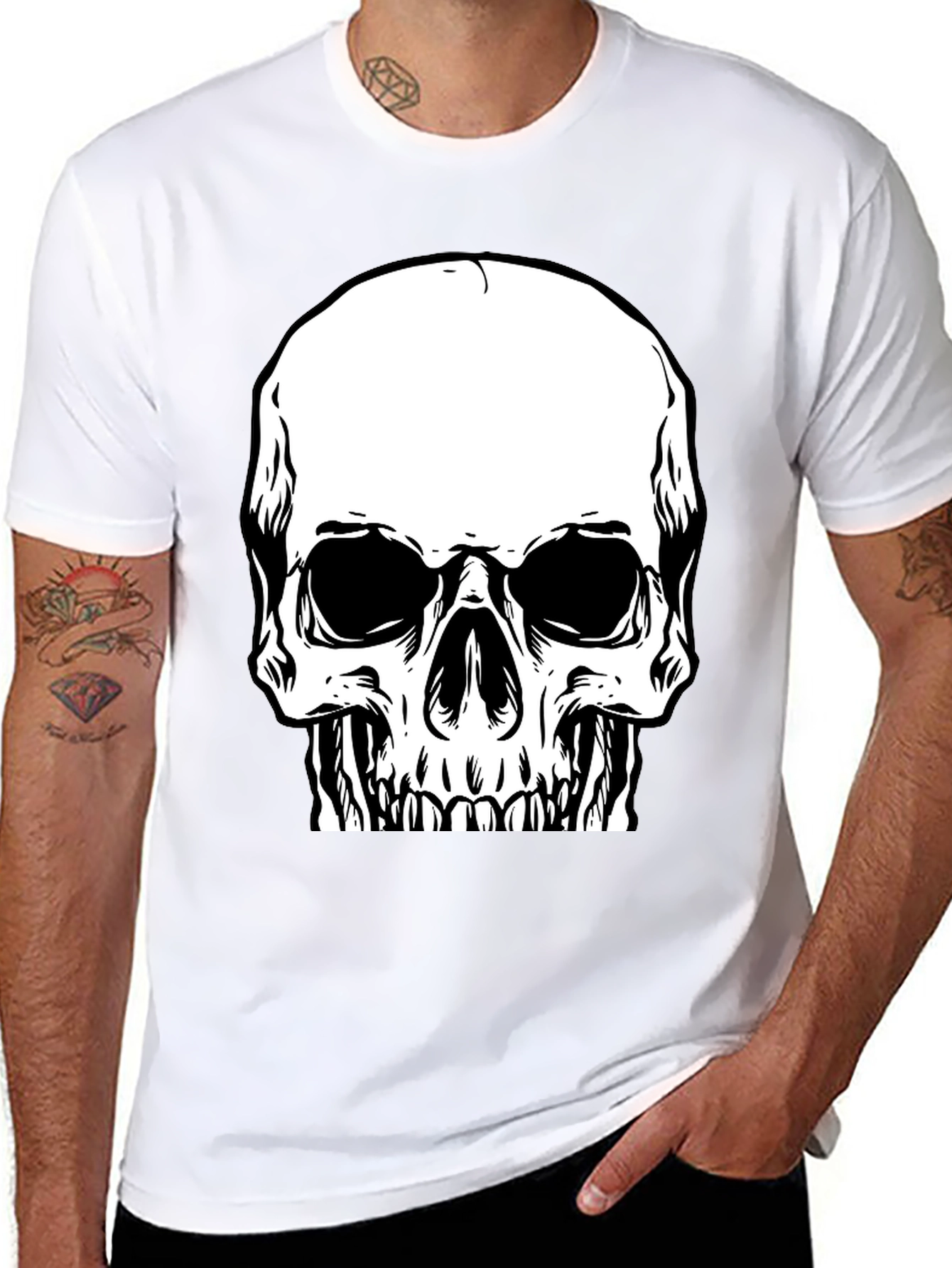 Skull Graphic T-Shirt - Bold & Edgy Design