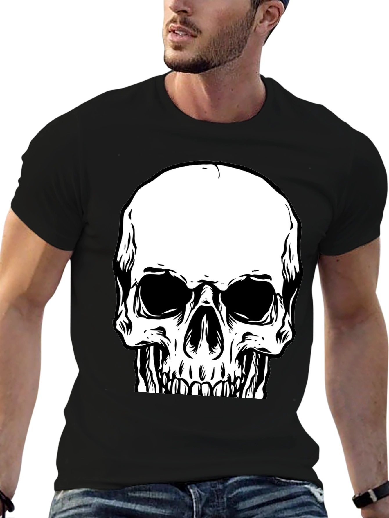 Skull Graphic T-Shirt - Bold & Edgy Design