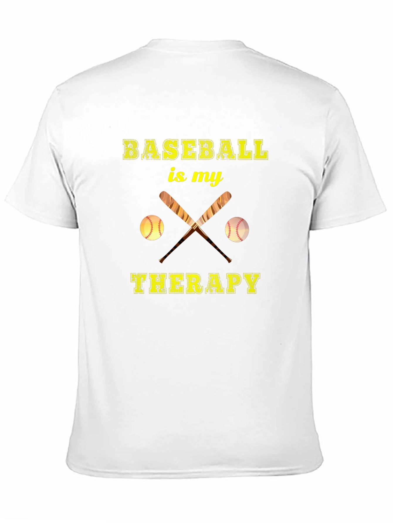 Baseball Therapy T-Shirt: Black Tee for Baseball Fans