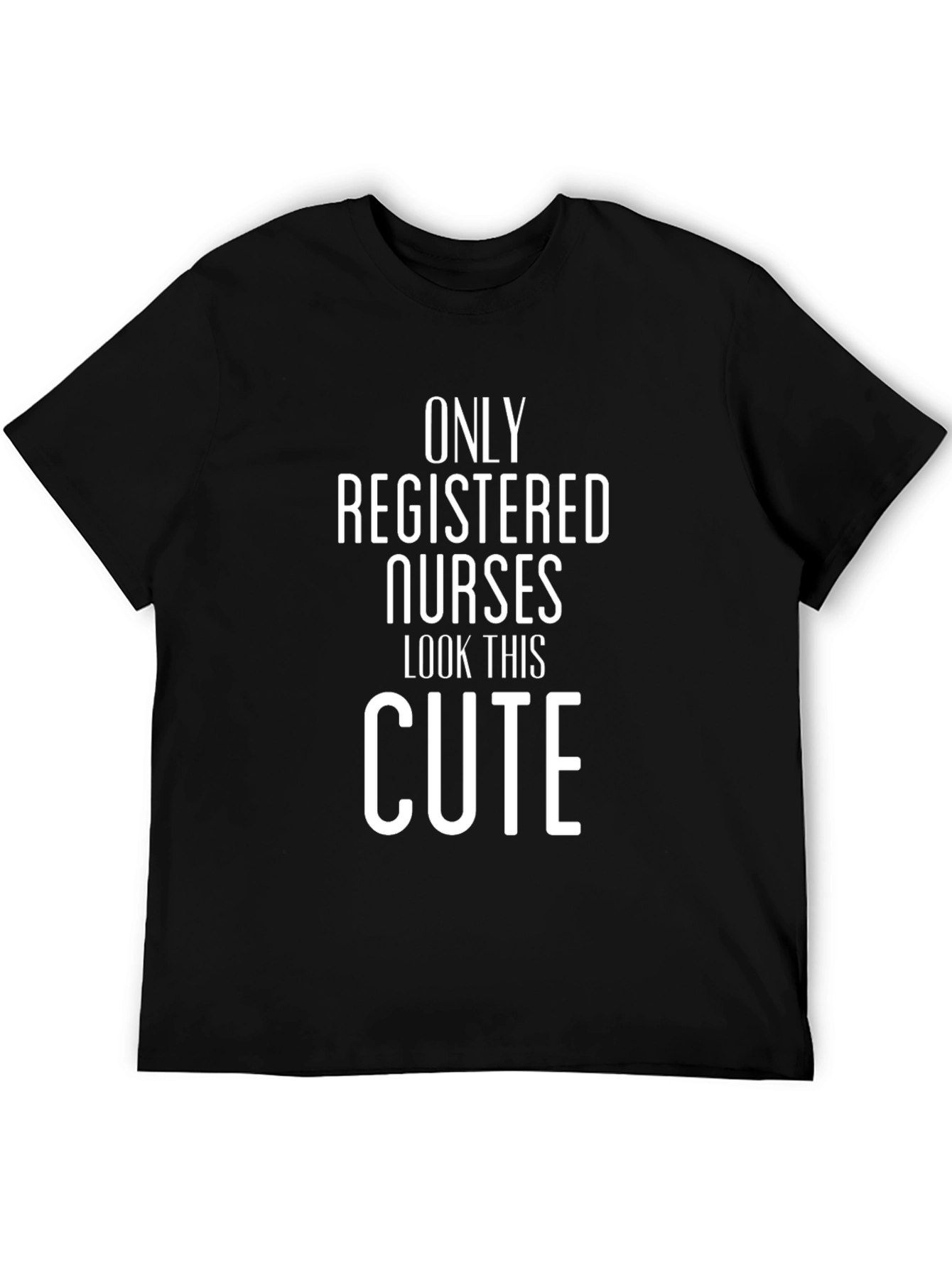 Registered Nurse Cute Black Tee