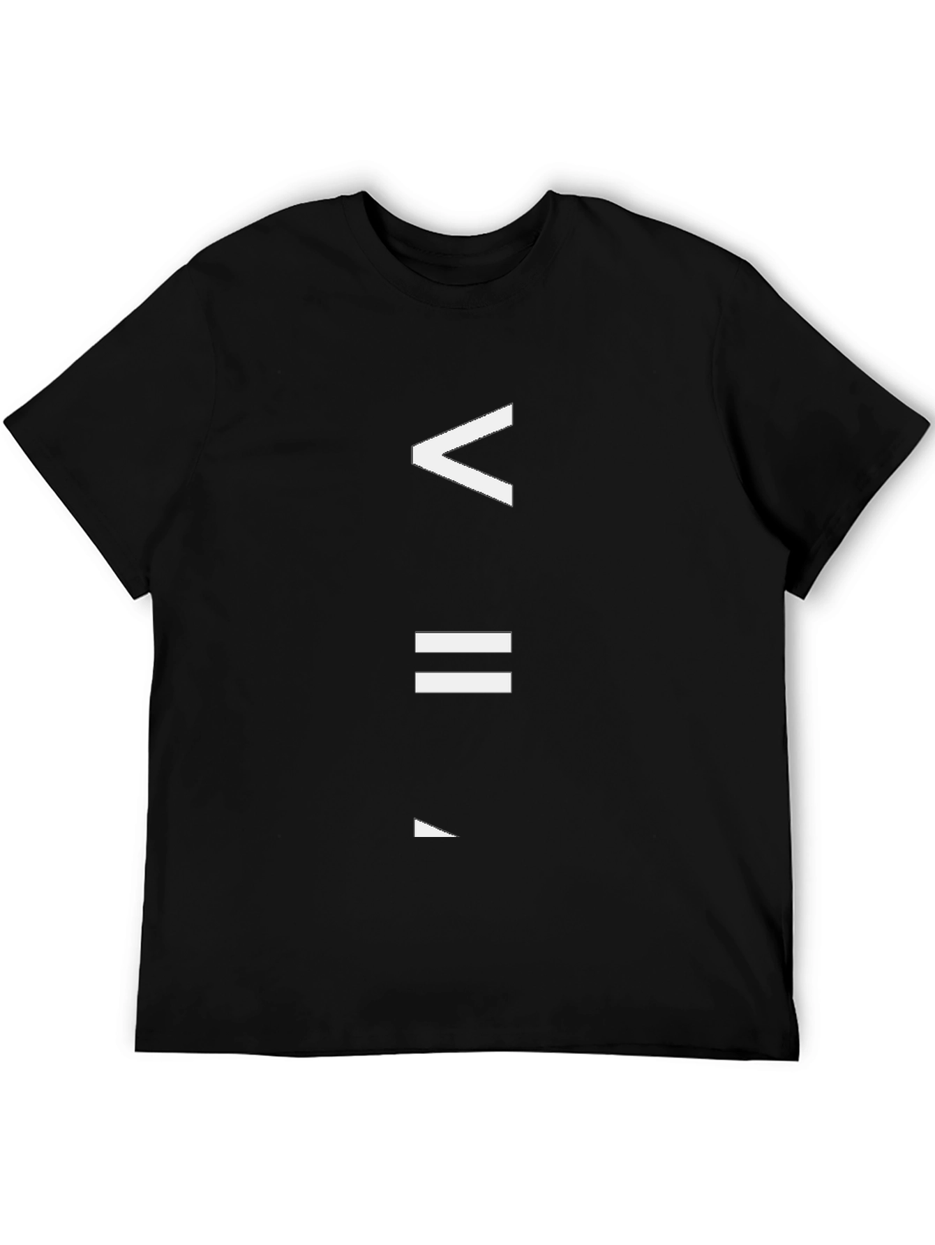 Math Symbols Graphic Black T-Shirt