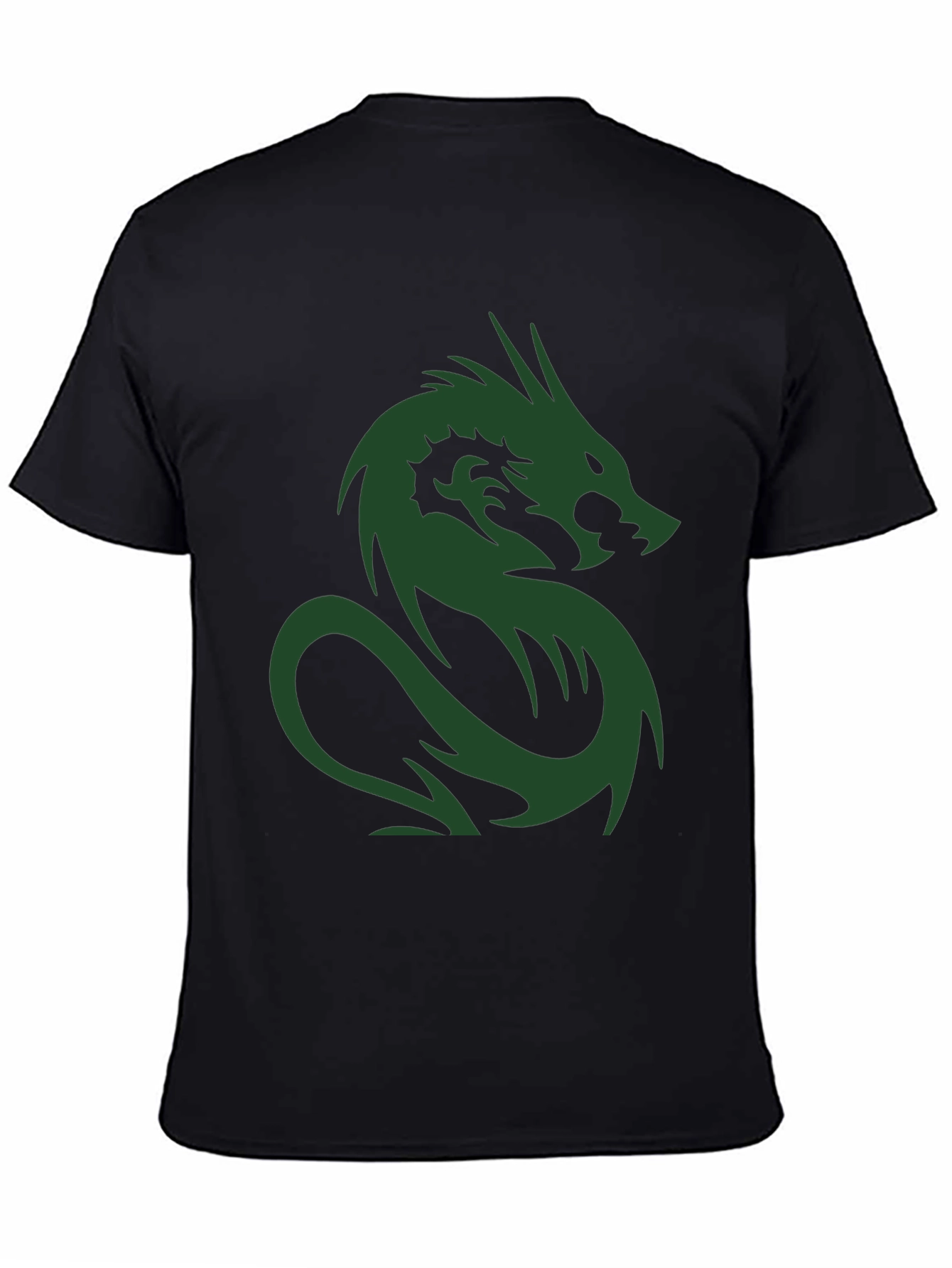 Dragon Graphic Print Crew Neck T-Shirt