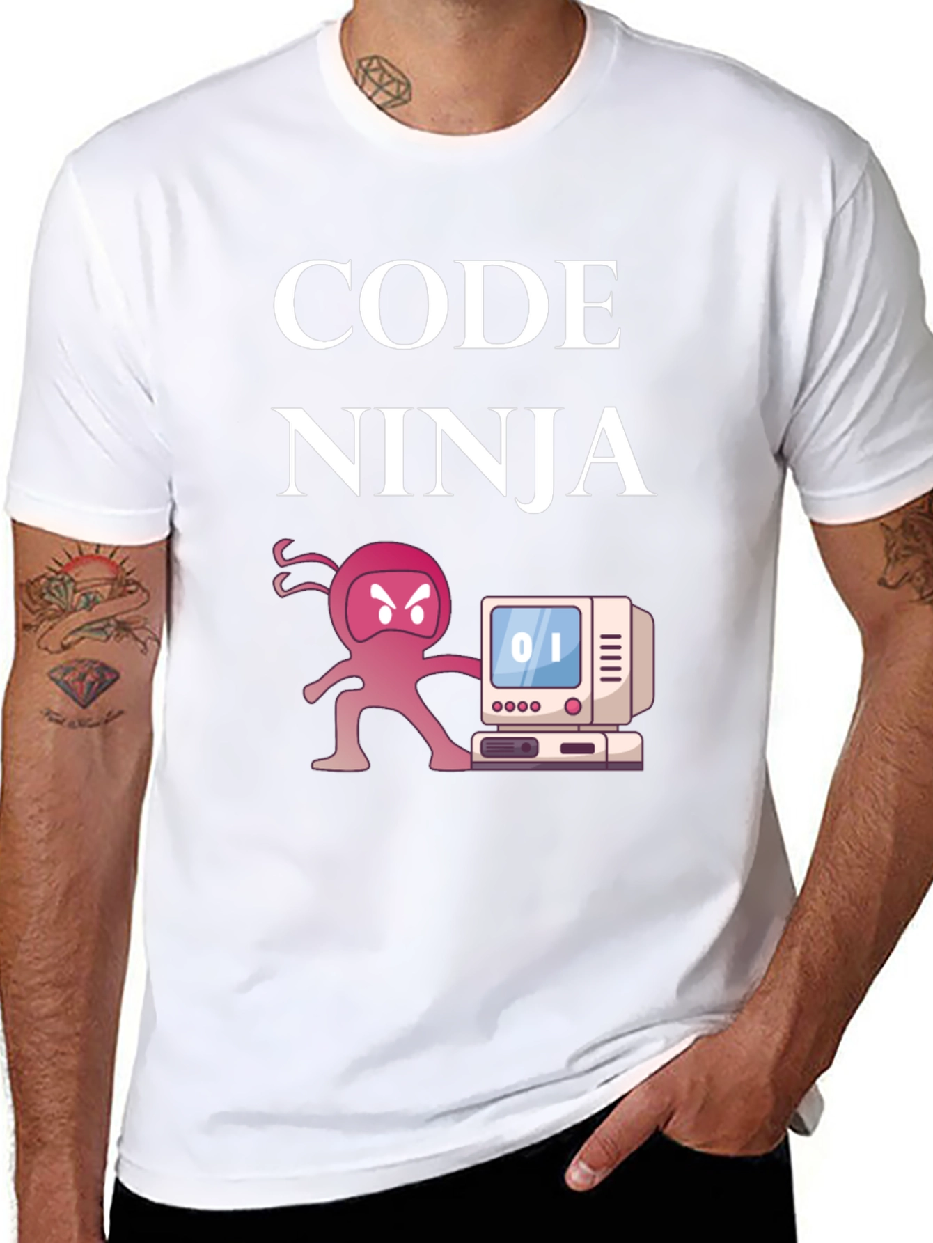 Code Ninja Graphic T-Shirt - Programmer Gift