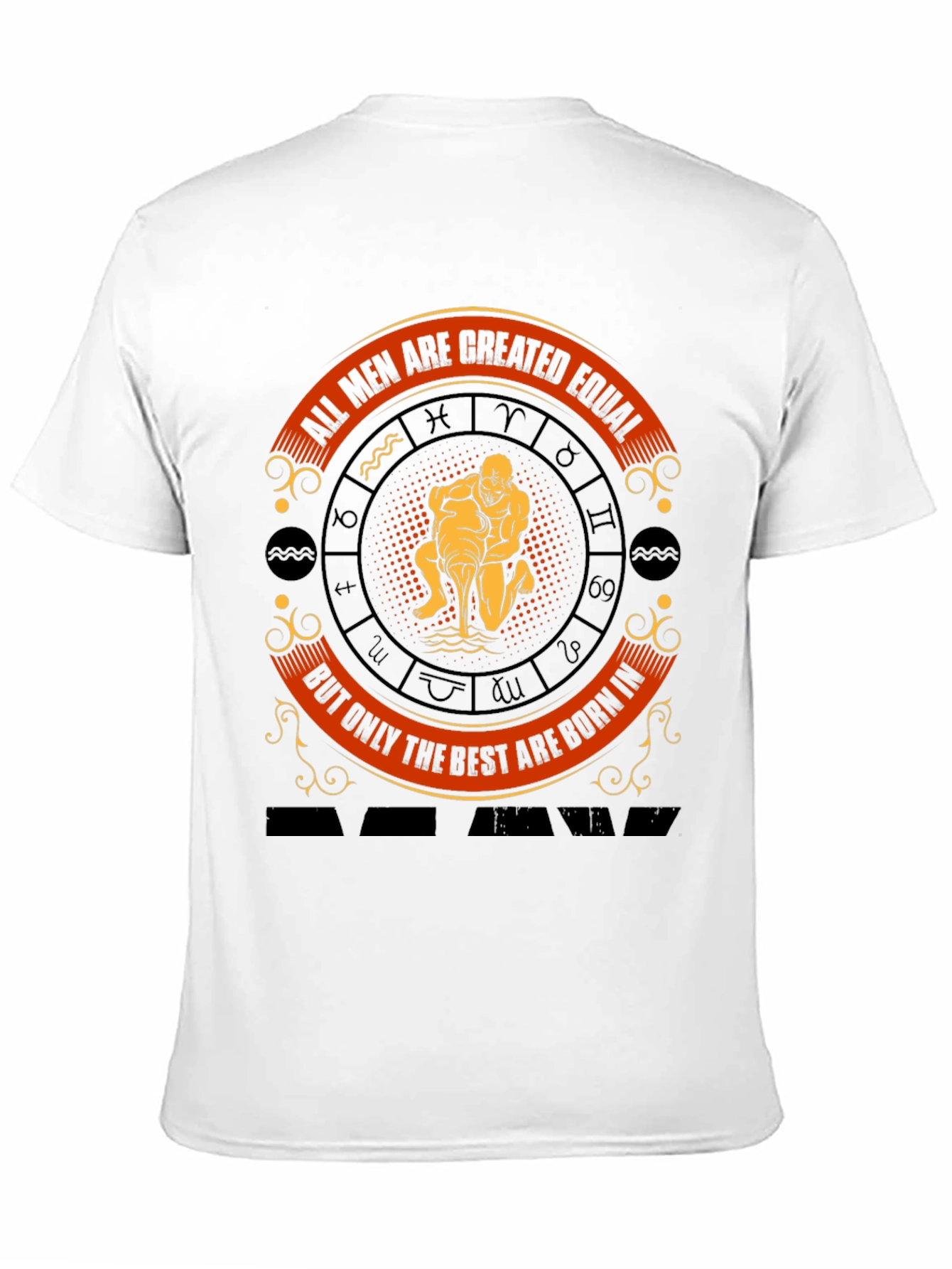 Aquarius Zodiac Sign Mens T-Shirt
