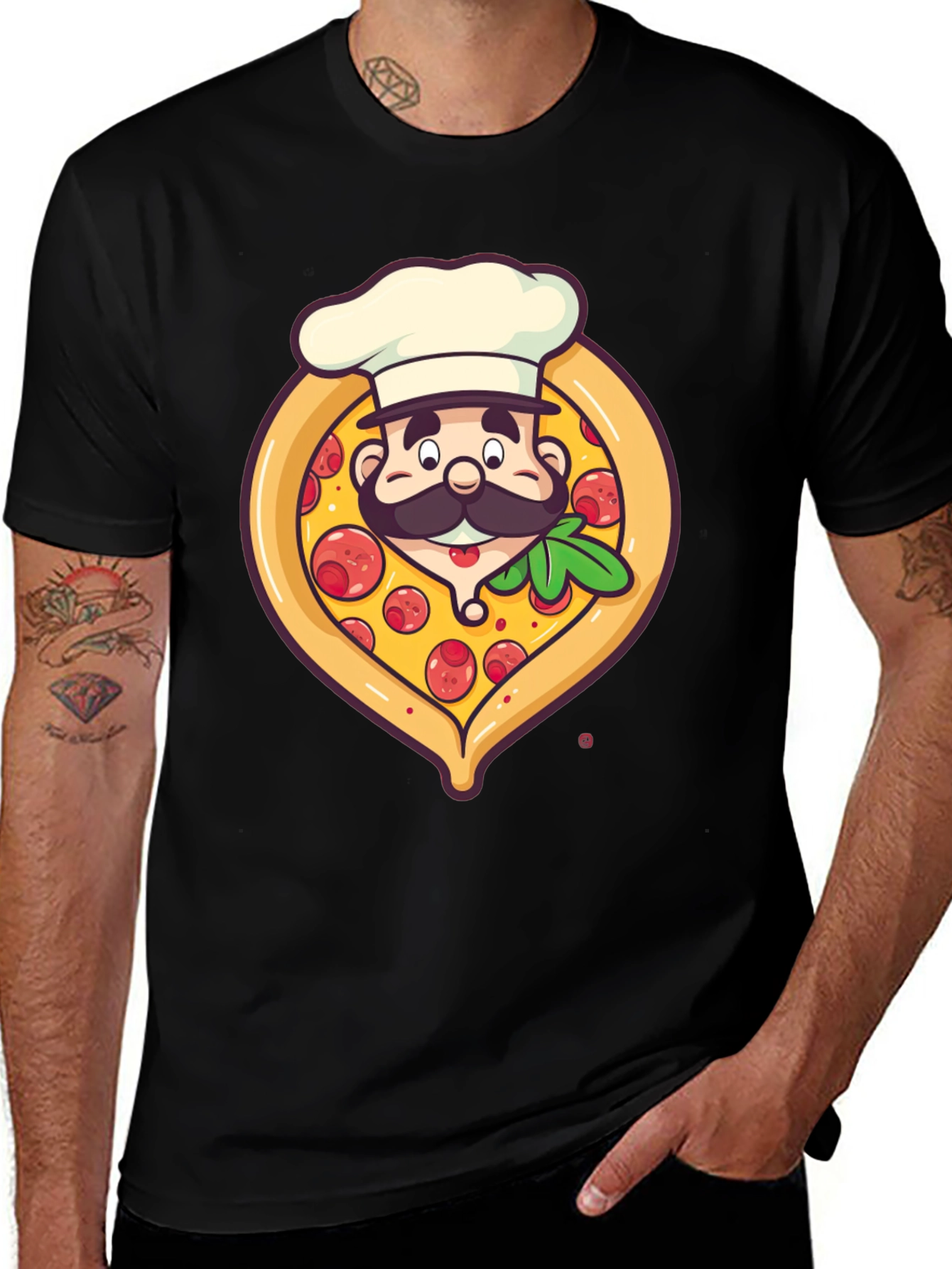 Pizza Chef Graphic T-Shirt - Unique Design