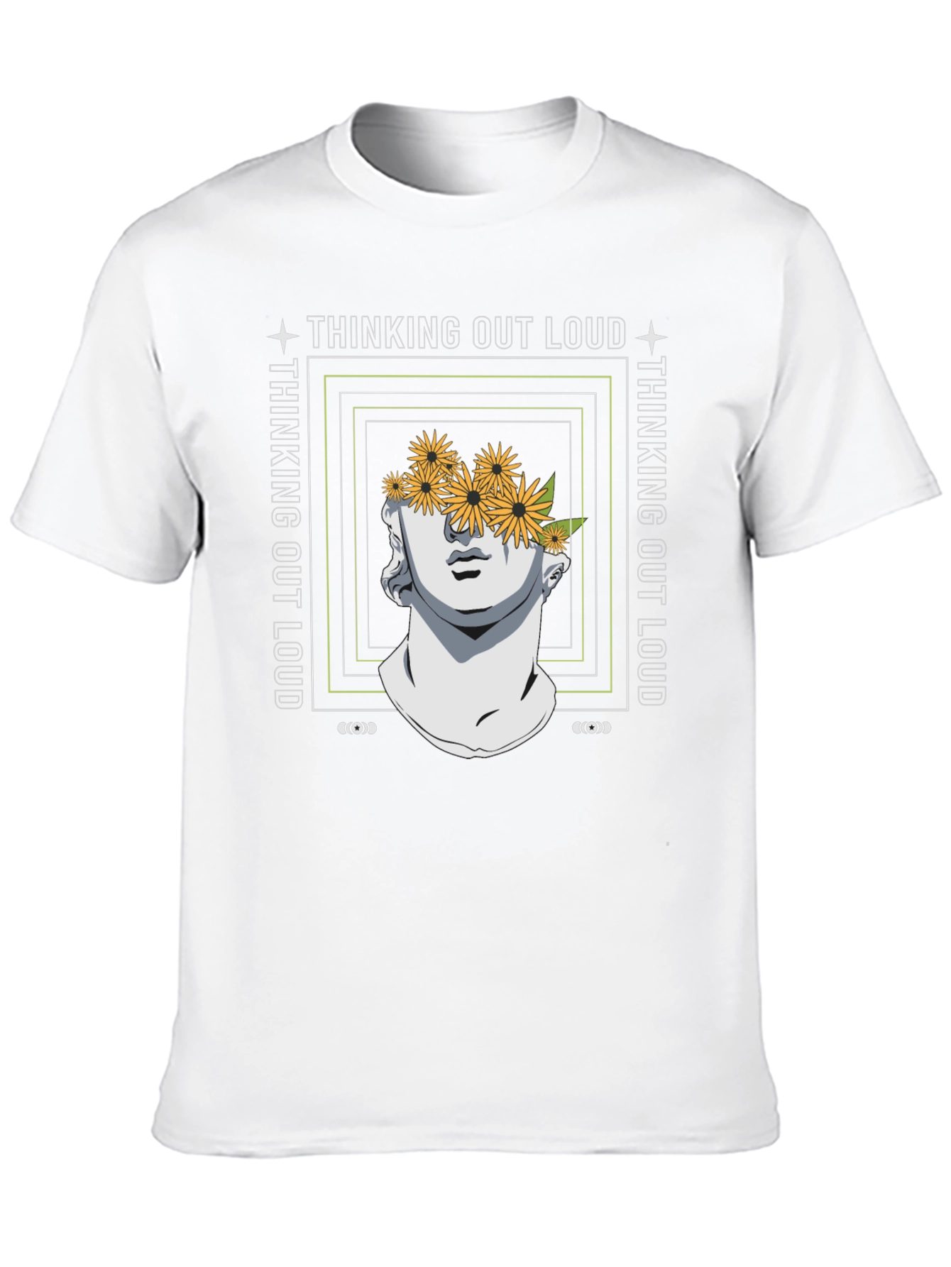Thinking Out Loud Statue Graphic Tee